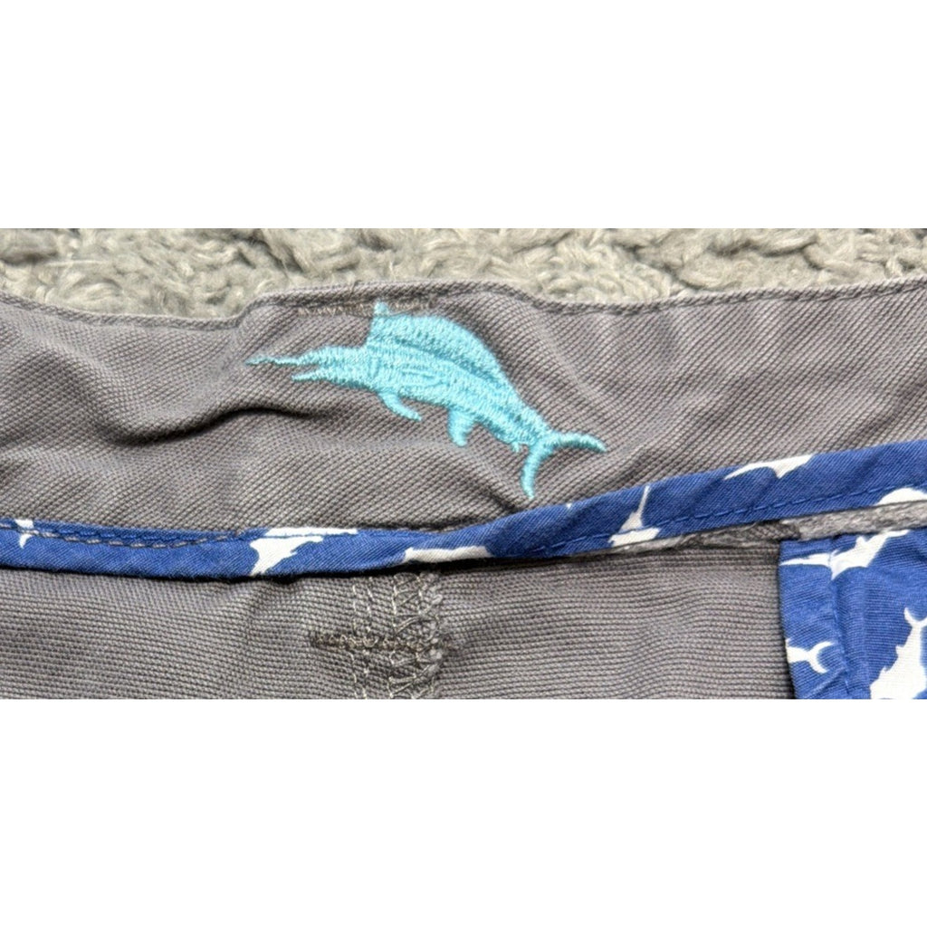Tommy Bahama TR808 Mens Key Grip Cargo Shorts Gray Sz 40