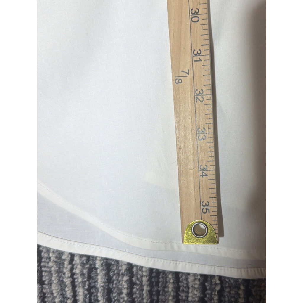 SPENSE White Button Down Sleveless Cotton Shirt Dress Pockets Stretch Sz 10 NWT