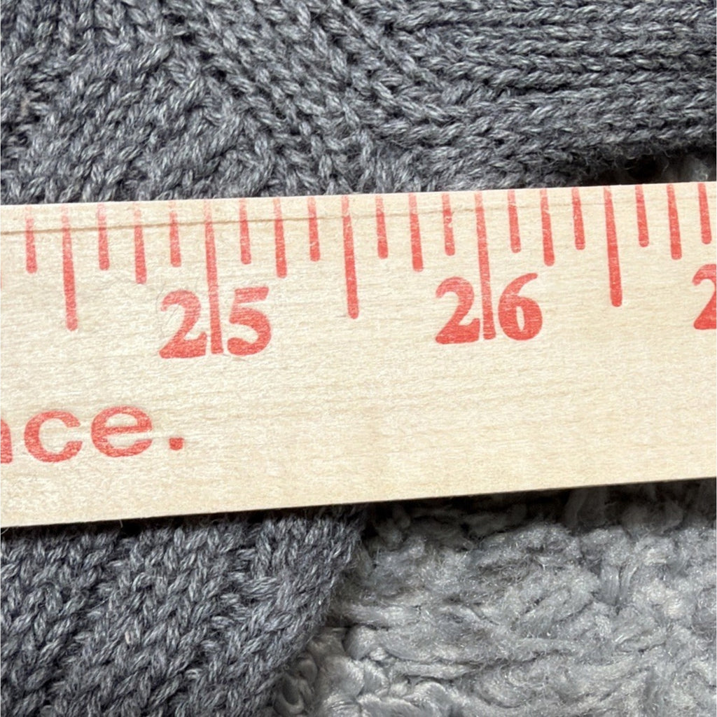 Express Sweater Mens XXL Gray Cable Knit Crewneck Pullover Long Sleeve New