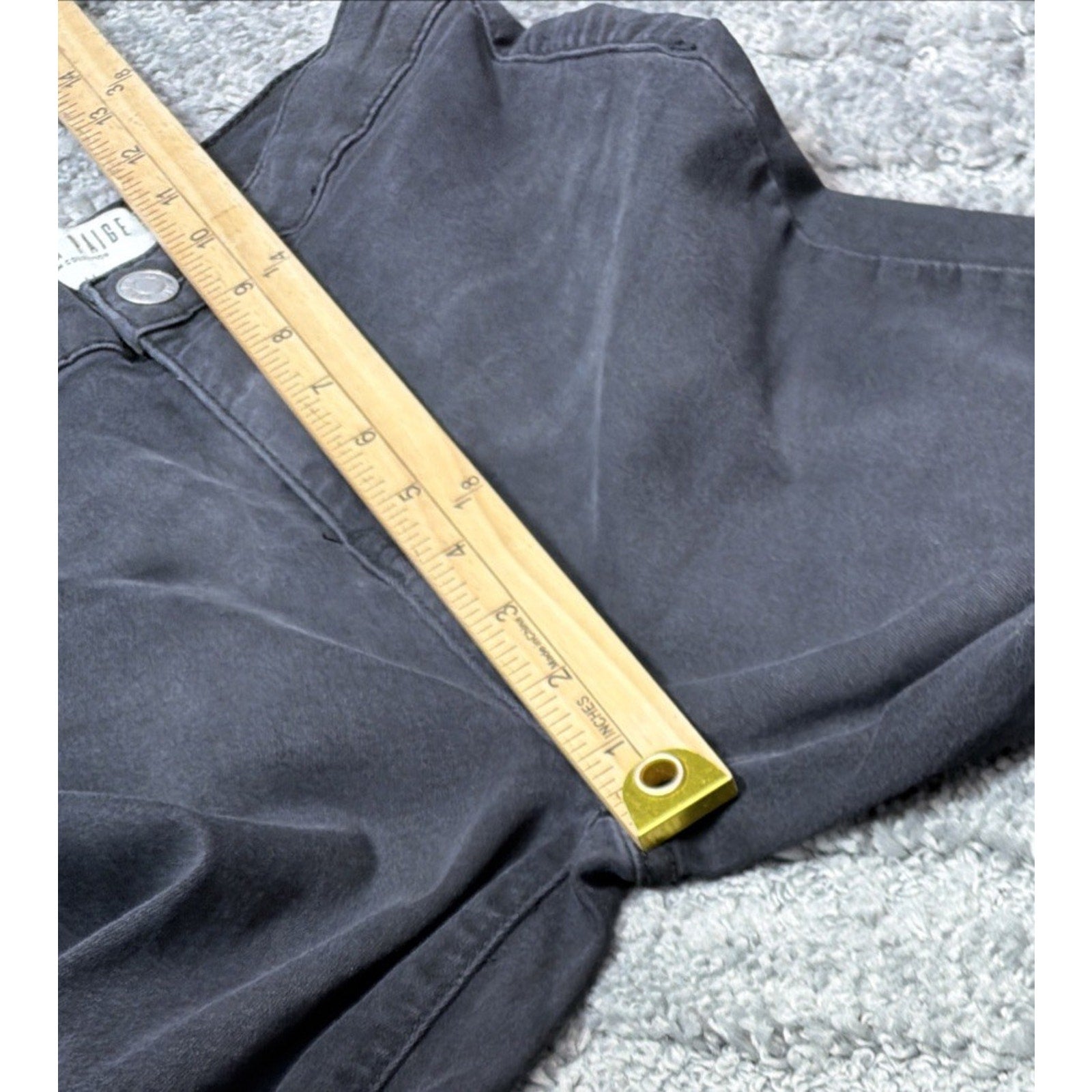 Blank Paige Black High Rise Jeans Bell Bottoms Flare M Boho Festival Stretchy