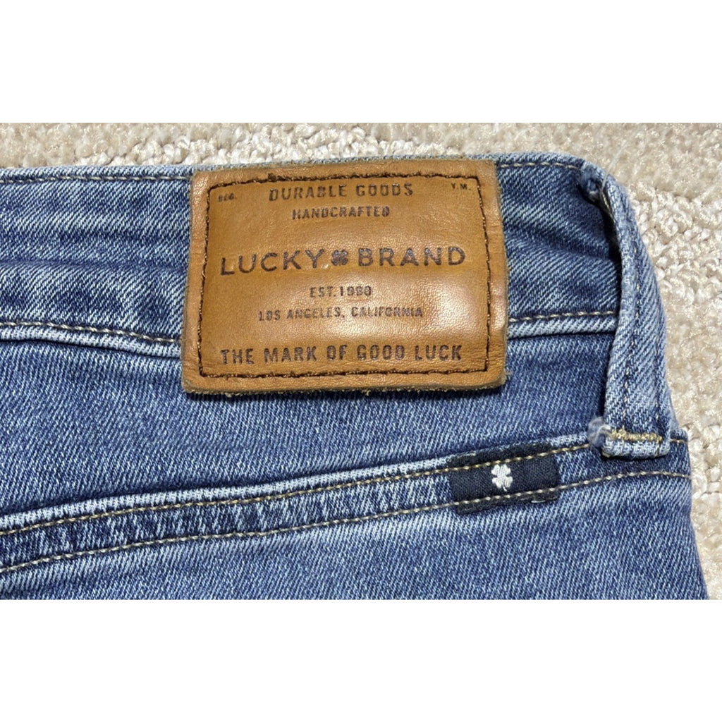 Lucky Brand Jeans Womens Lolita Skinny 8/29 Frayed Ankle Mid Rise Medium Wash