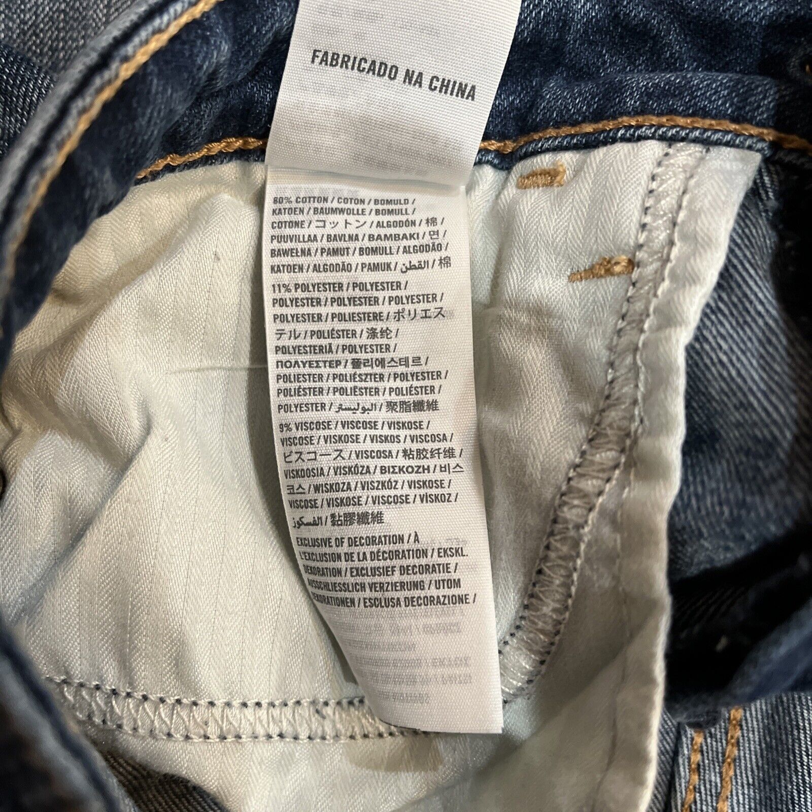 Abercrombie & Fitch Women Shine Destroyed Dark Wash Super Skinny Jeans 4 27