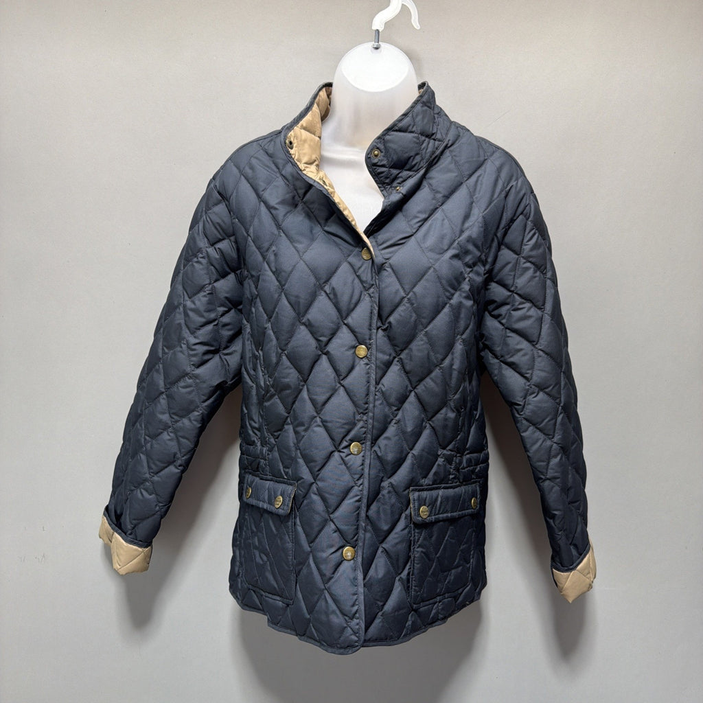 Eddie Bauer Navy Blue EB550 Goose Down Quilted Jacket Women’s XL