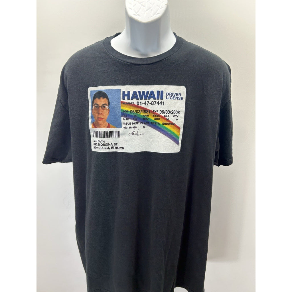 Superbad Men's Short Sleeved Crew Neck Graphic T-Shirt Sz 2XL Black