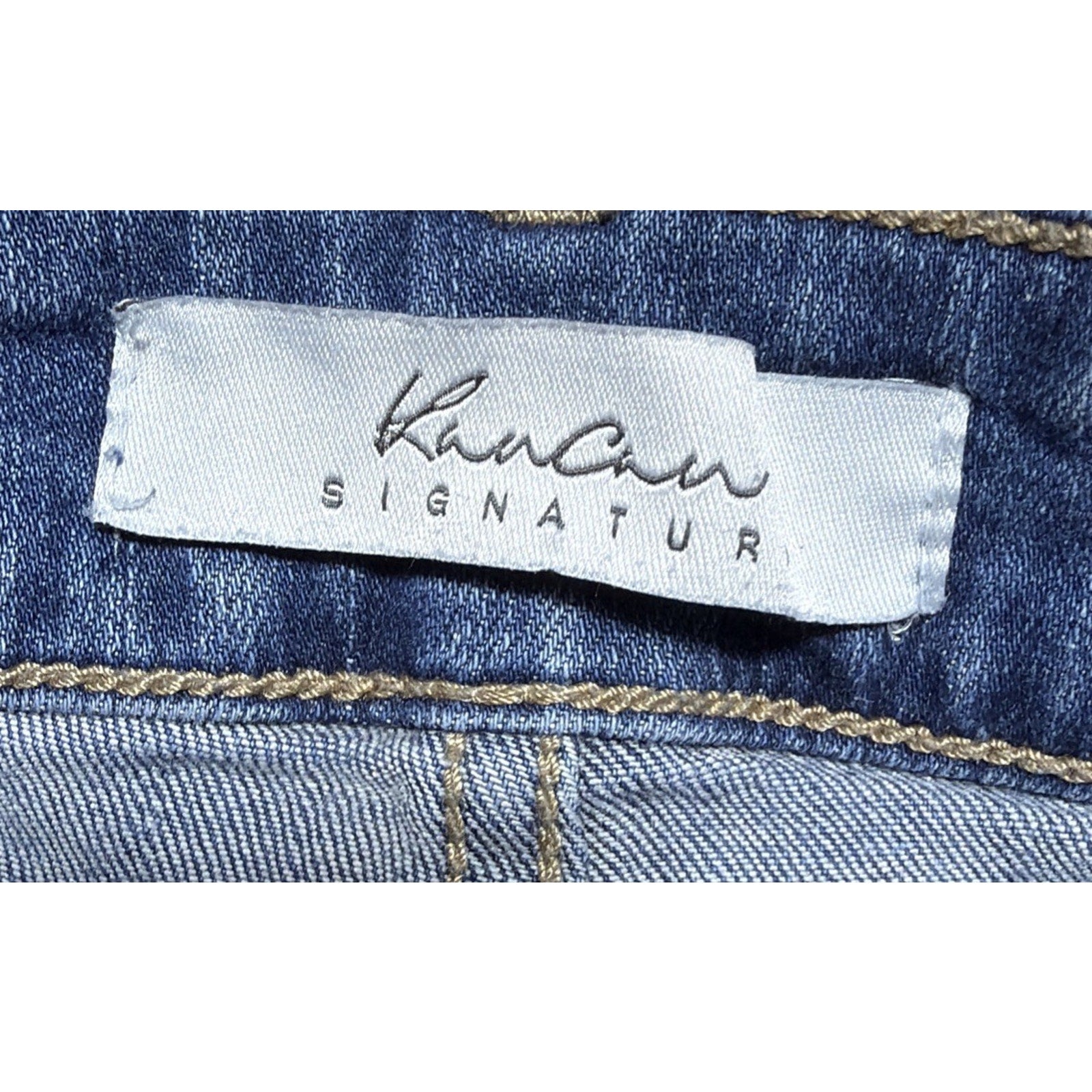 KanCan Jeans Women's 24 Light Wash Blue Stretch Denim Skinny Ankle Distressed
