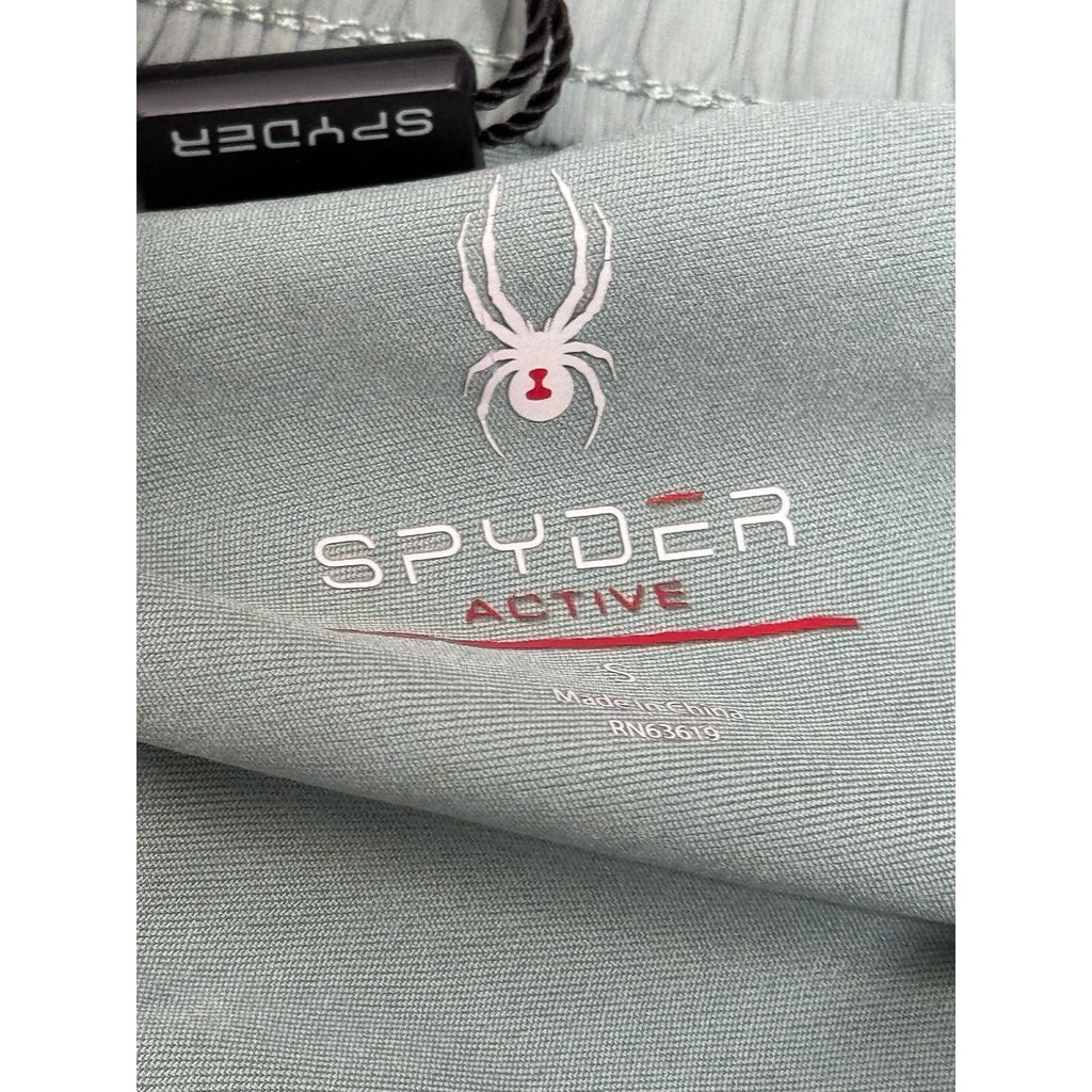 Spyder Shorts Green Active Athletic Athleisure Drawstring Gym Wear Small NWOT