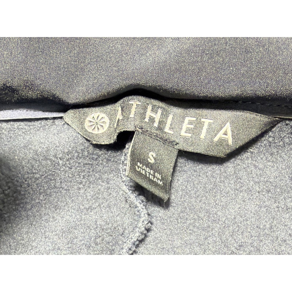 Athleta Victory Womens Long Primaloft Full Zip Hoodie Charcoal Size Small