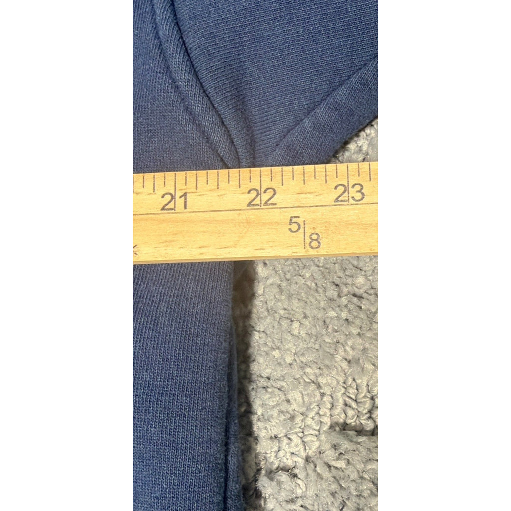 VTG 90s Tommy Hilfiger Jeans Fleece Sweater Men's M Blue Striped Made In Canada