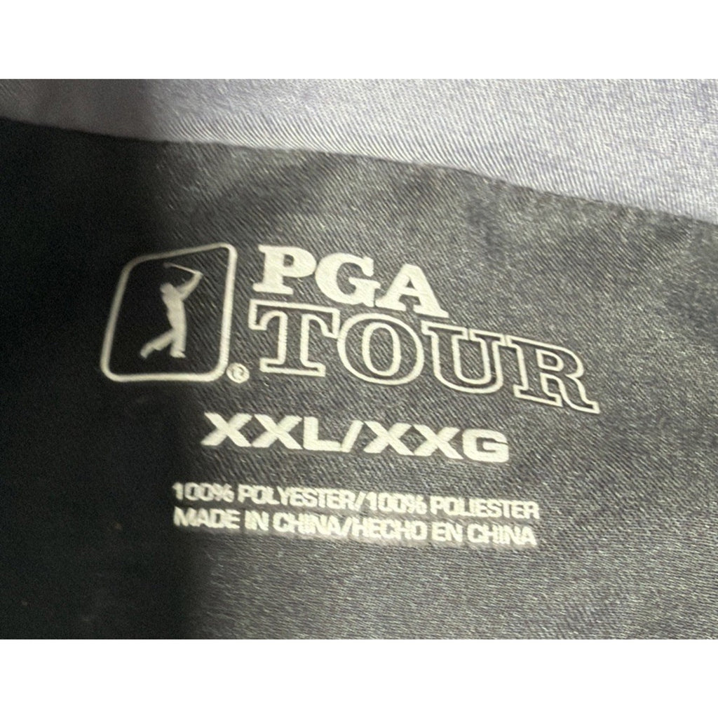 PGA Tour Jacket Mens Size XXL Black Zip Long Sleeve Zip Pockets
