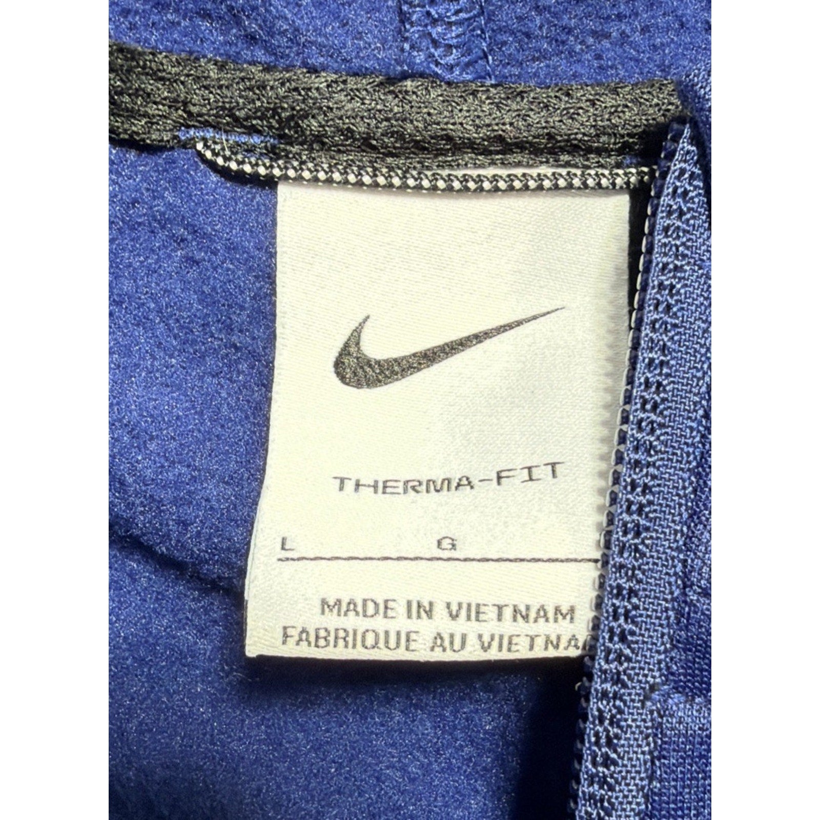 Nike hooded therma-fit jacket Youth Size Large Blue