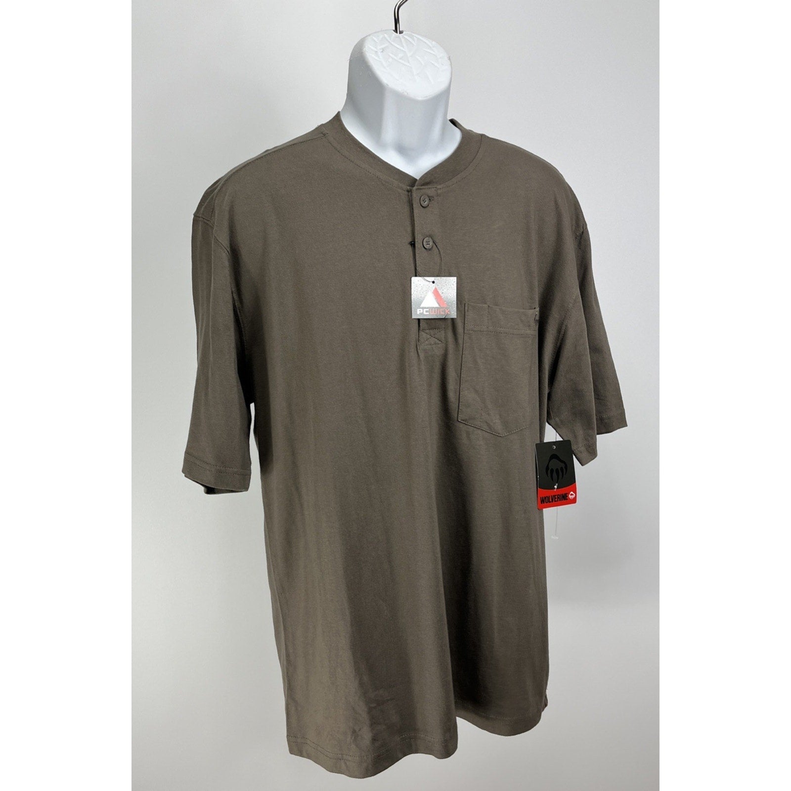 NWT Wolverine PC Wick Renegade Hly SS Gravel Pocket T Shirt Size Medium