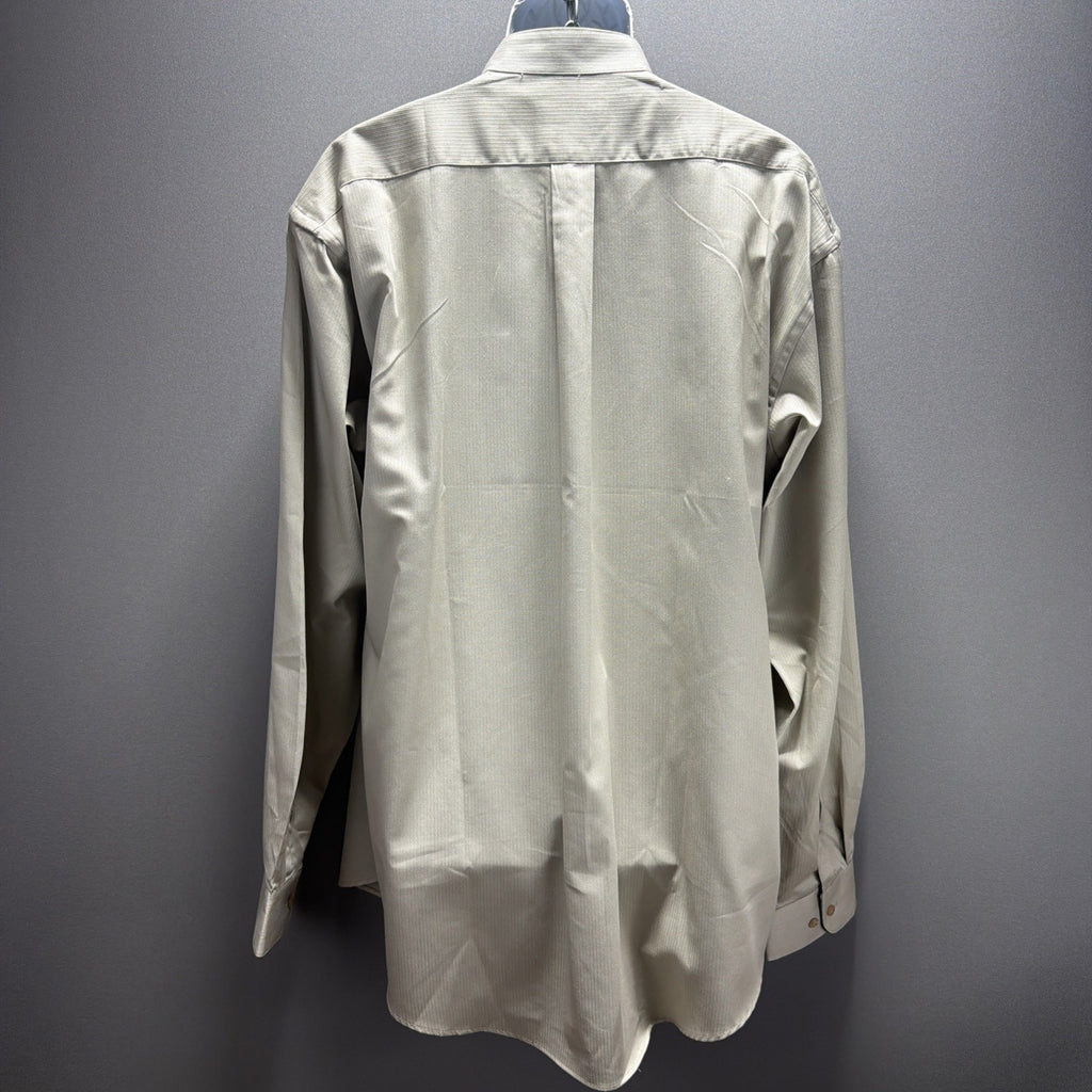 Vintage Modena Uomo Regular Fit Dress Shirt Hidden Button Size XL Tall