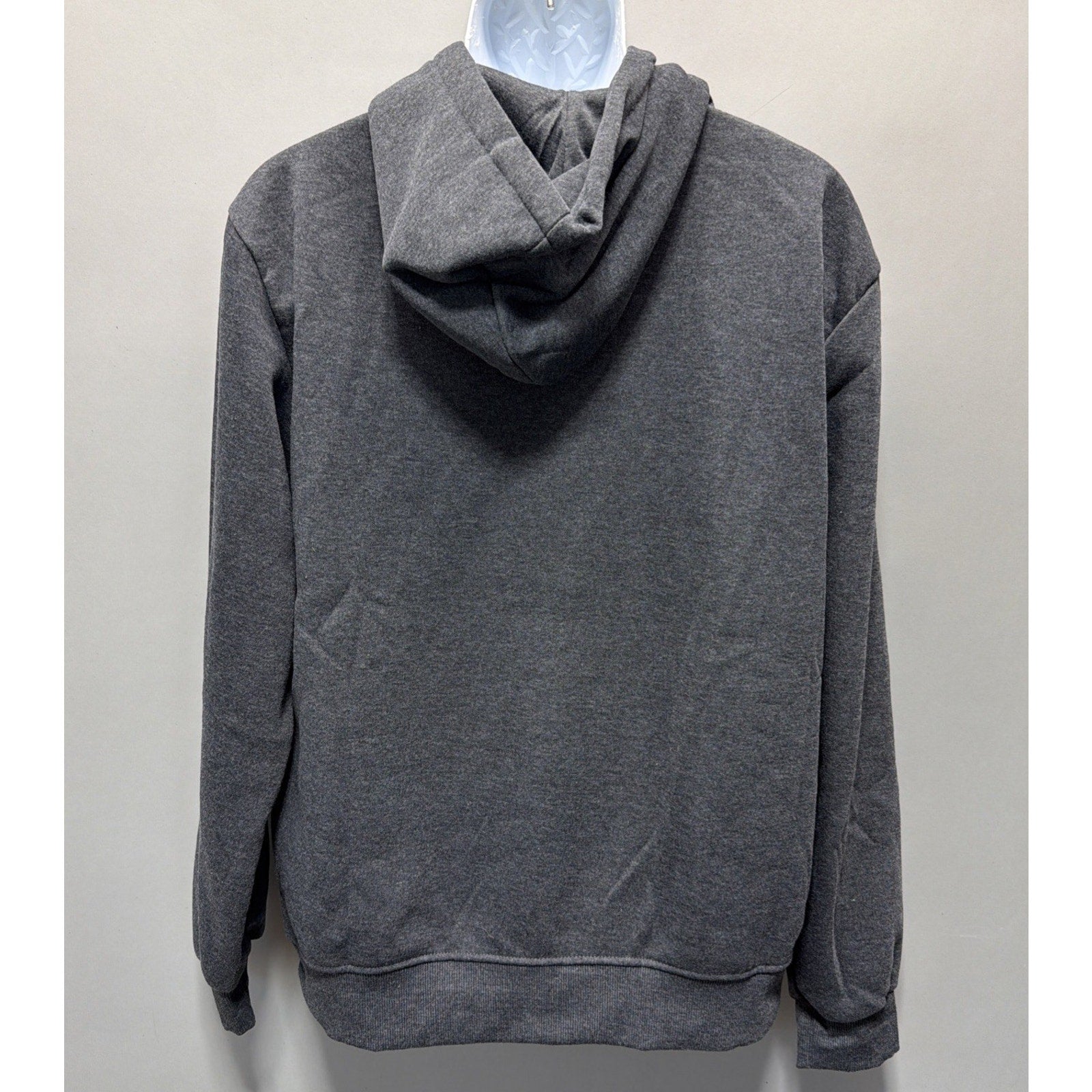 The North Pole Mens Super Soft Pullover Gray Fleece Hoodie Size L NWT