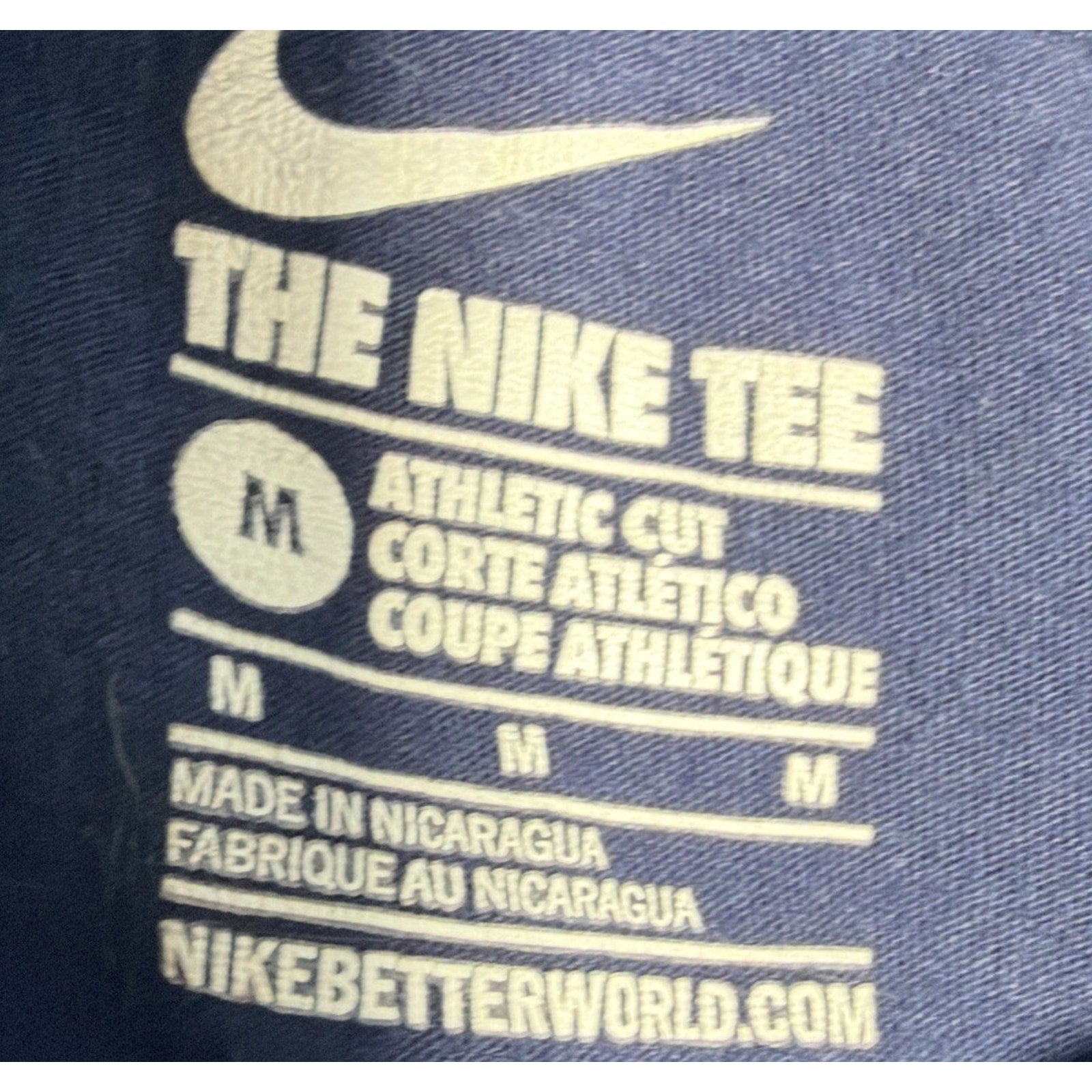 Milwaukee Brewers Baseball Size Medium Nike Athletic Fit Blue T Shirt