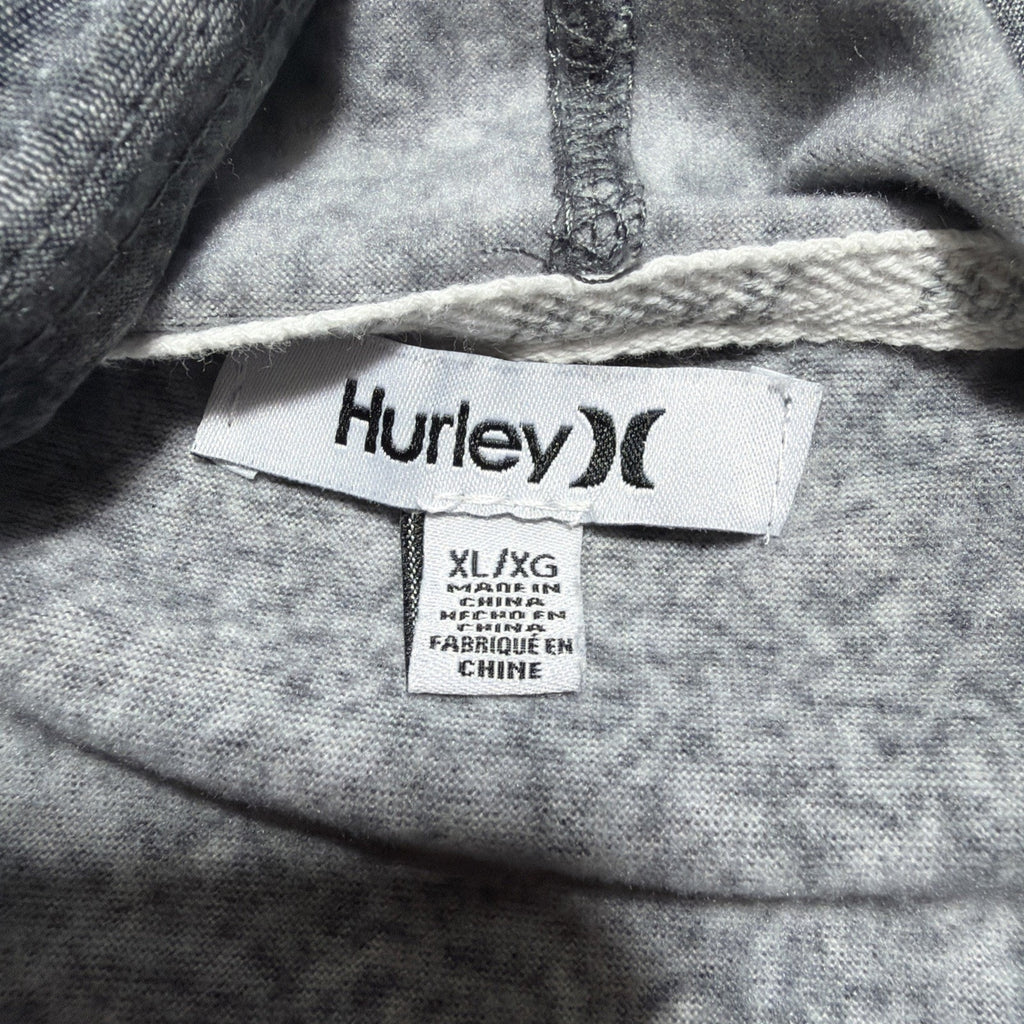 Hurley Hoodie Women XL Stretch Soft Fleece Pullover Gray Lounge Skate Casual