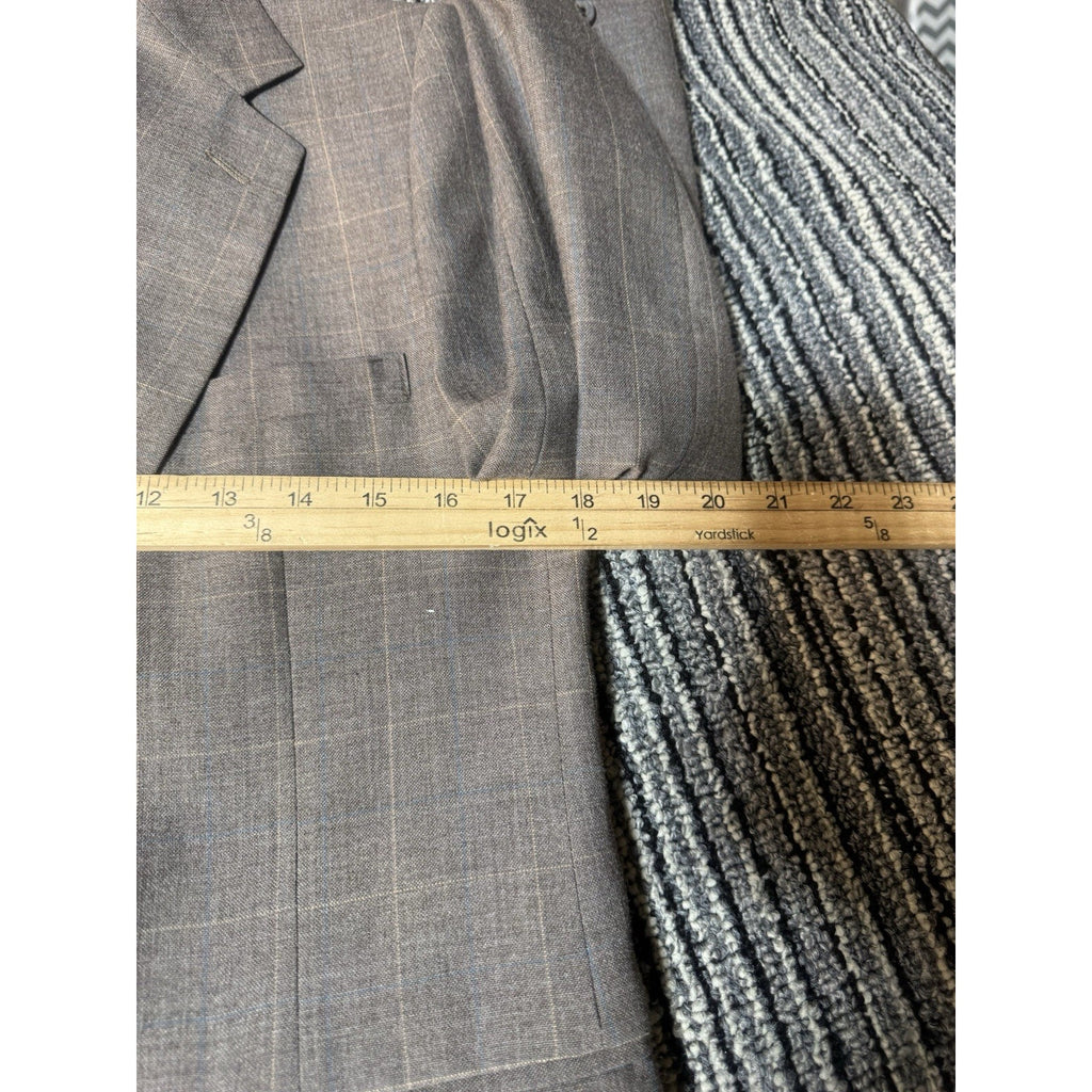 Vintage Christian Dior Jeune Homme Boys 3 Piece Suit Plaid Jacket Vest Pants