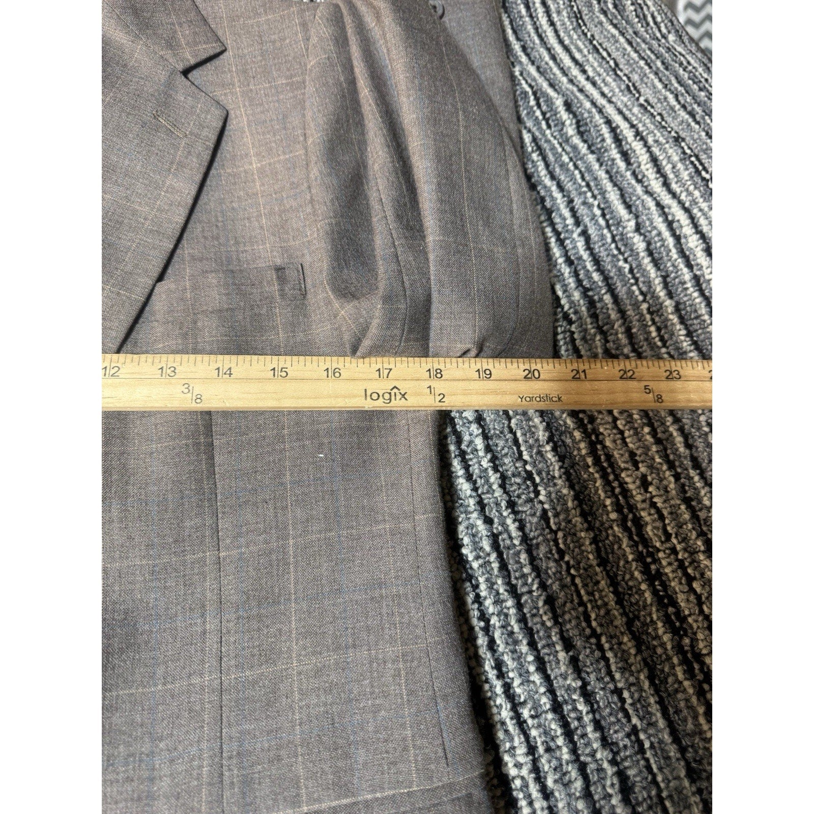 Vintage Christian Dior Jeune Homme Boys 3 Piece Suit Plaid Jacket Vest Pants