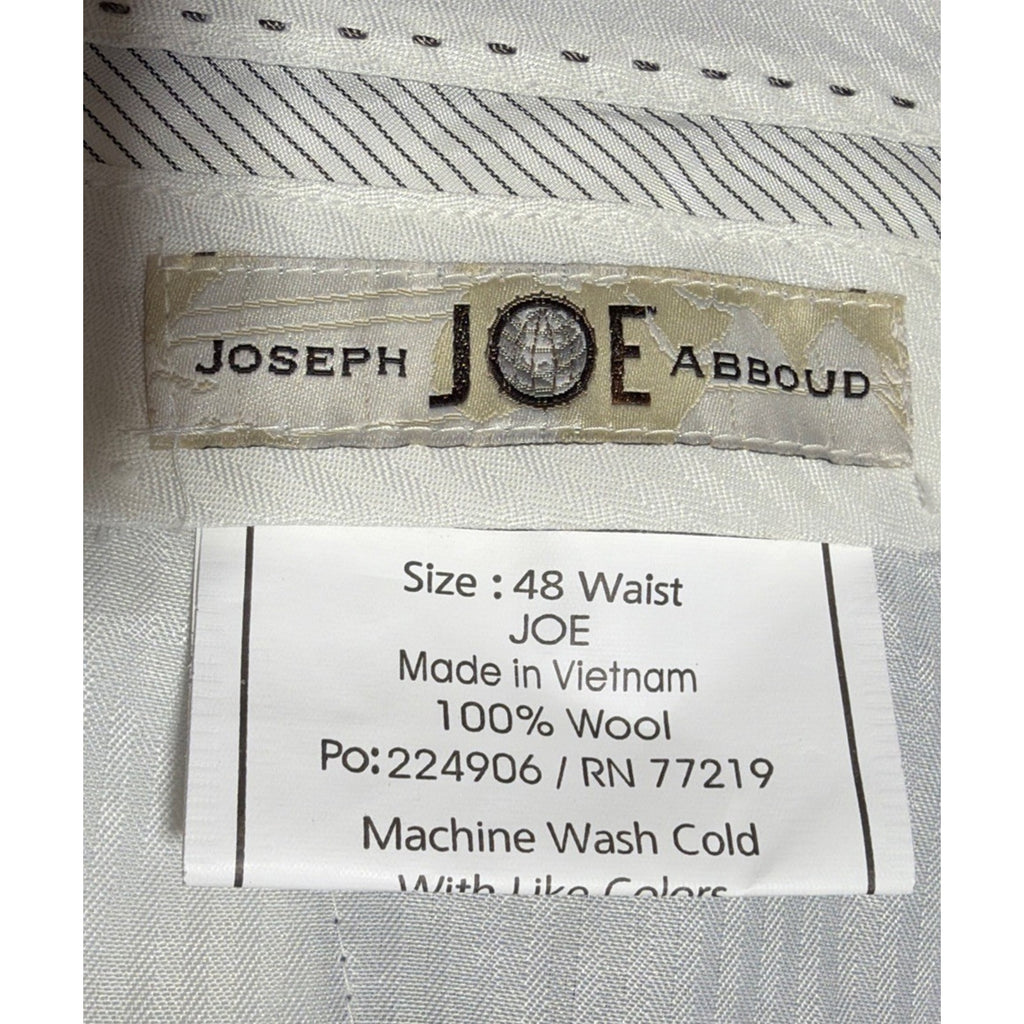 Vintage MENS JOSEPH ABBOUD Original SURVIVAL 100% WOOL DRESS PANTS, SZ 48 New