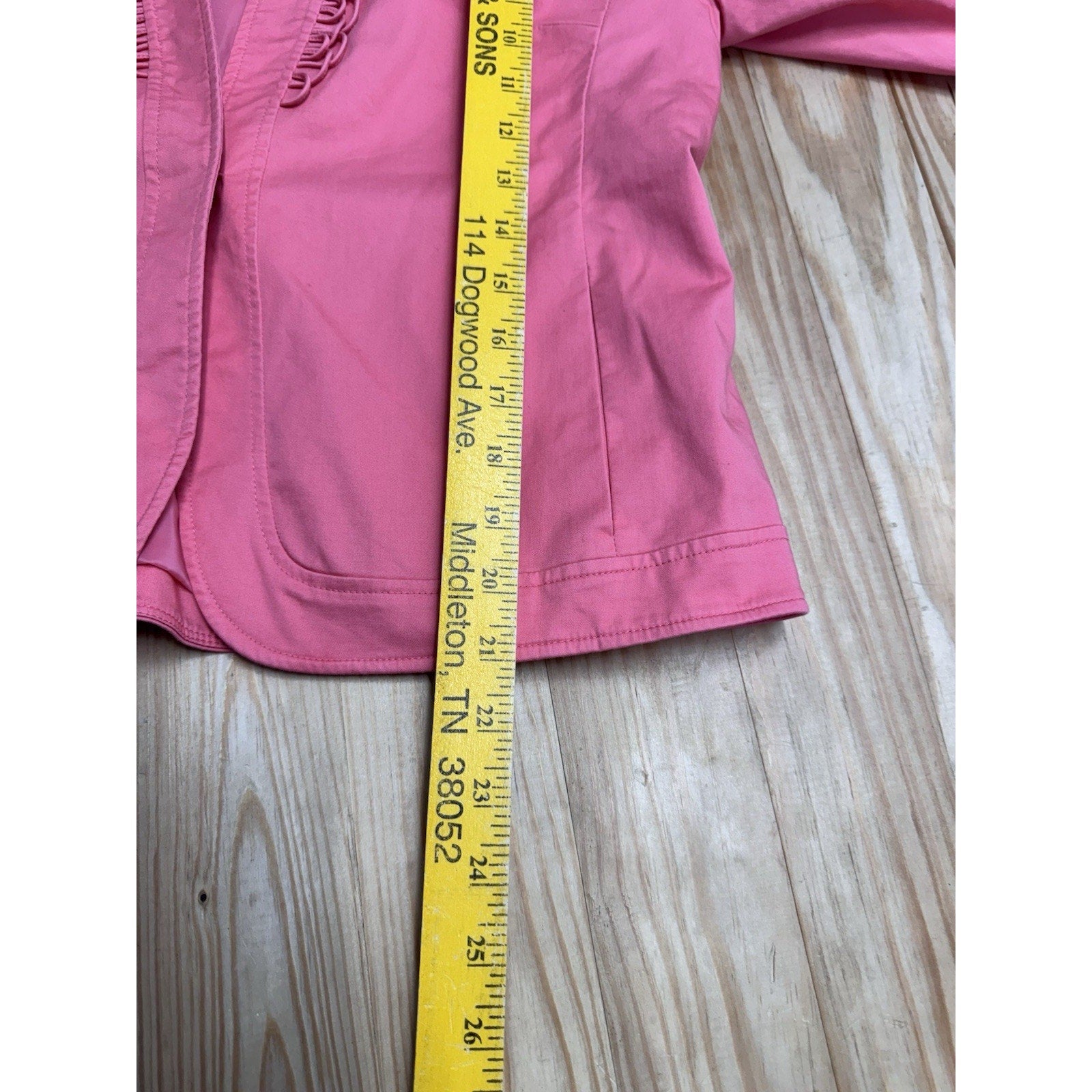 Talbots Jacket Women Pink LP 1 Button Casual With Lining Pockets