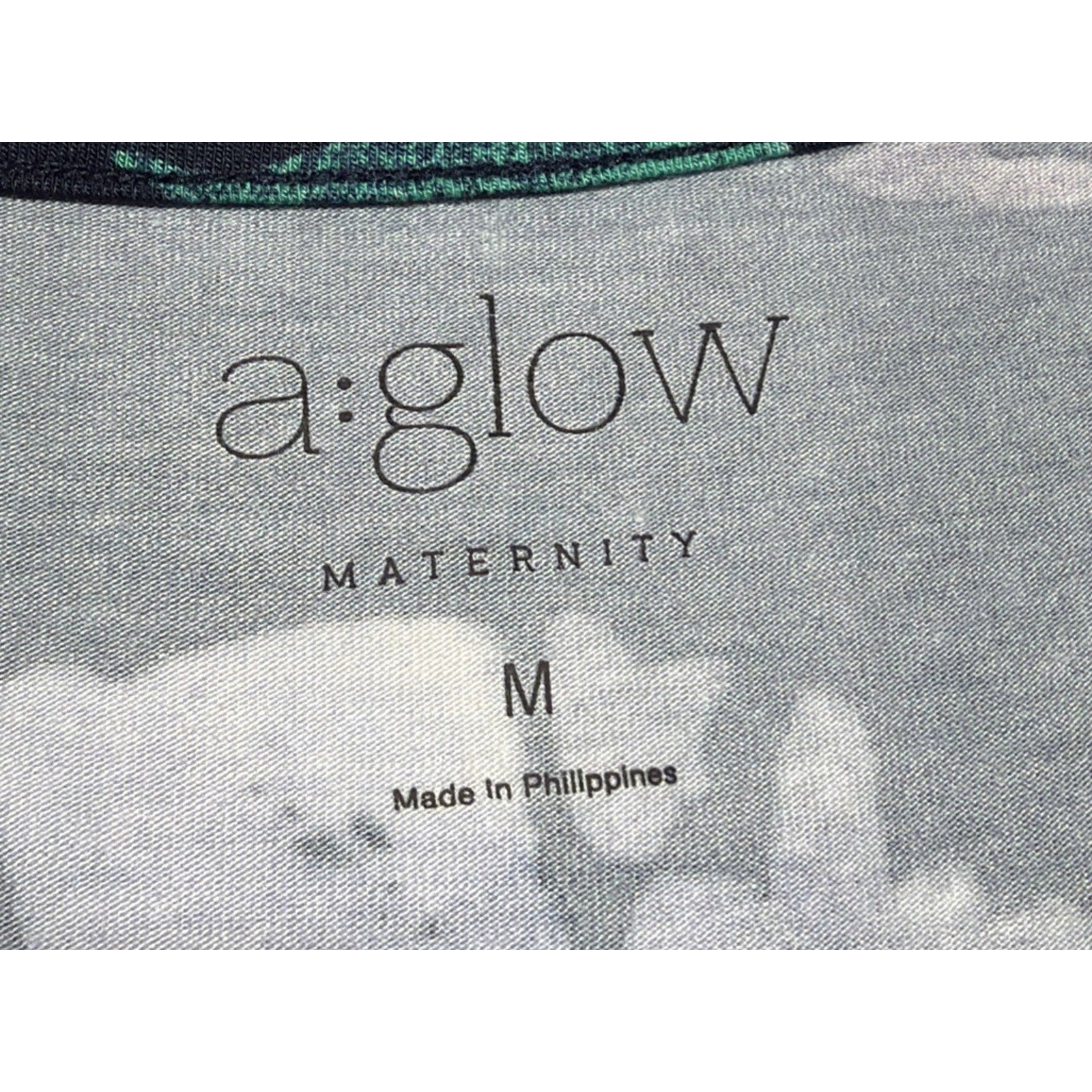 NWT Womens A Glow Maternity Tied Maxi Dress Size Medium Floral Long Stretch