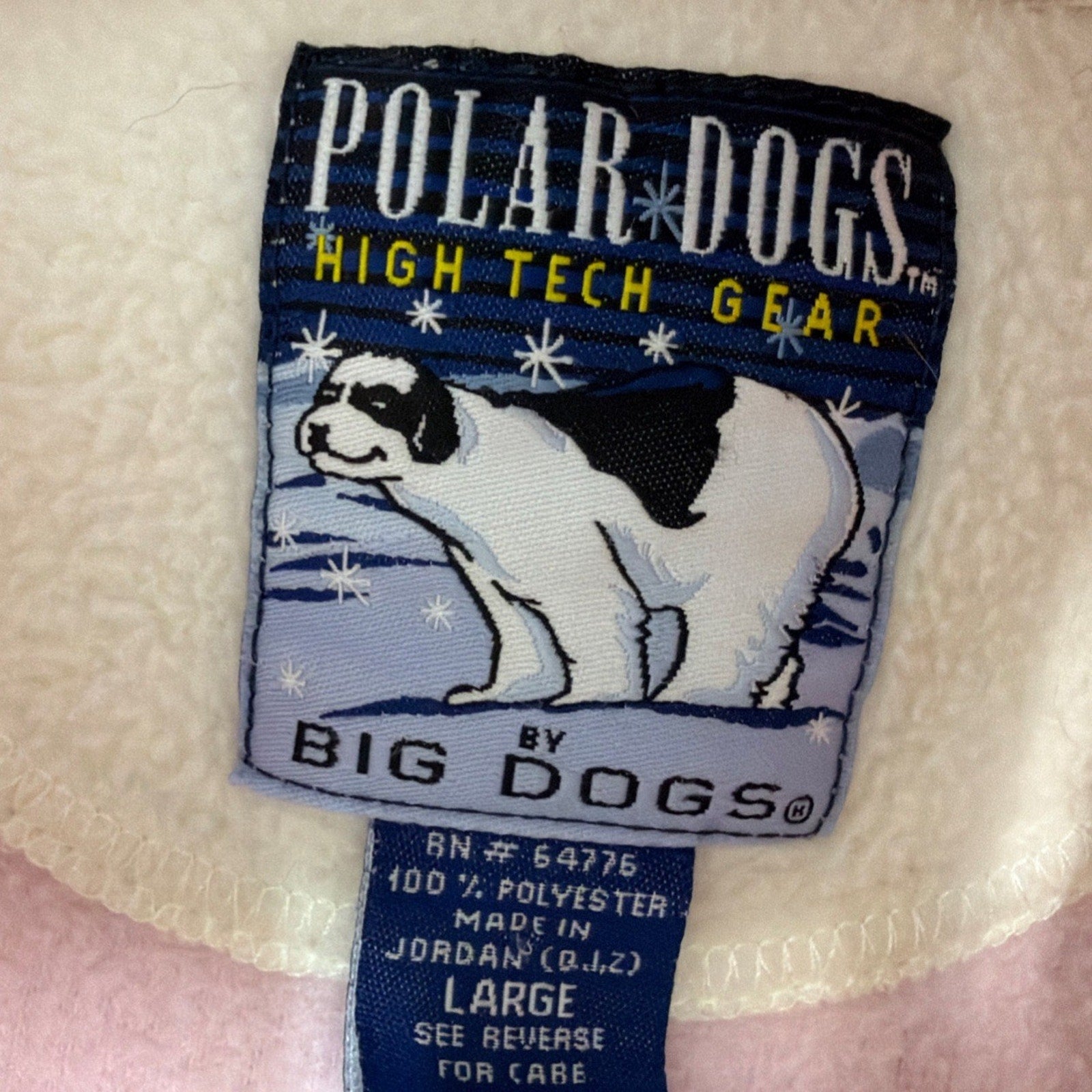BIG DOGS Polar Dogs 1/4 Zip Soft Sweatshirt Fleece Women's Size L Pink Pullover