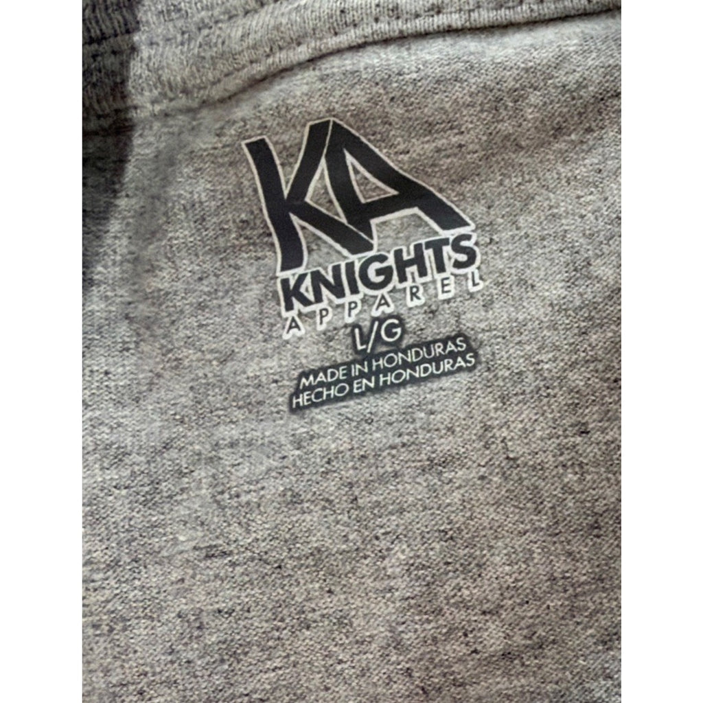 Memphis Tigers Arch Logo Collegiate Long Sleeve T Shirt - Gray Knights Apparel L