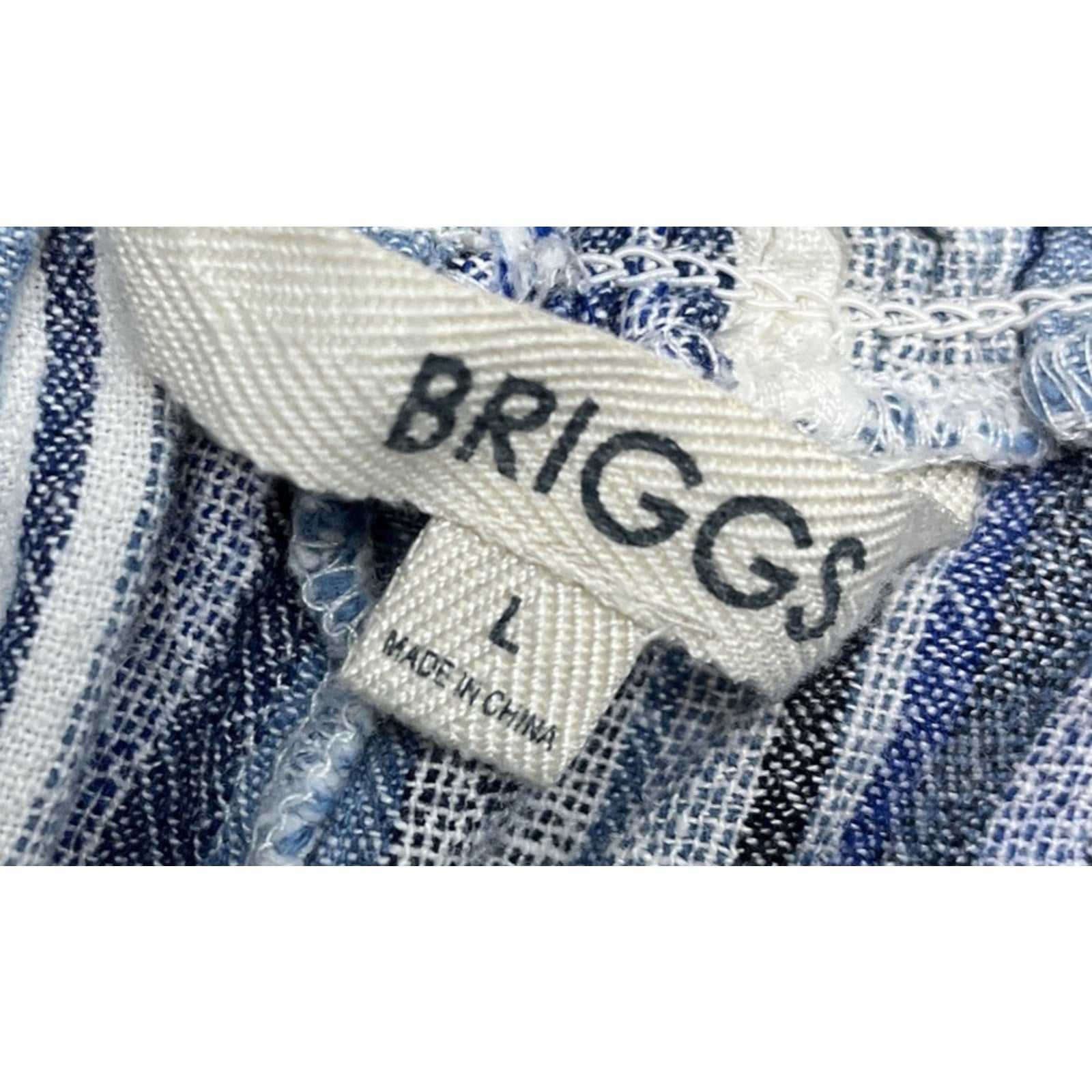 Briggs Blue Linen Shorts- Size Large