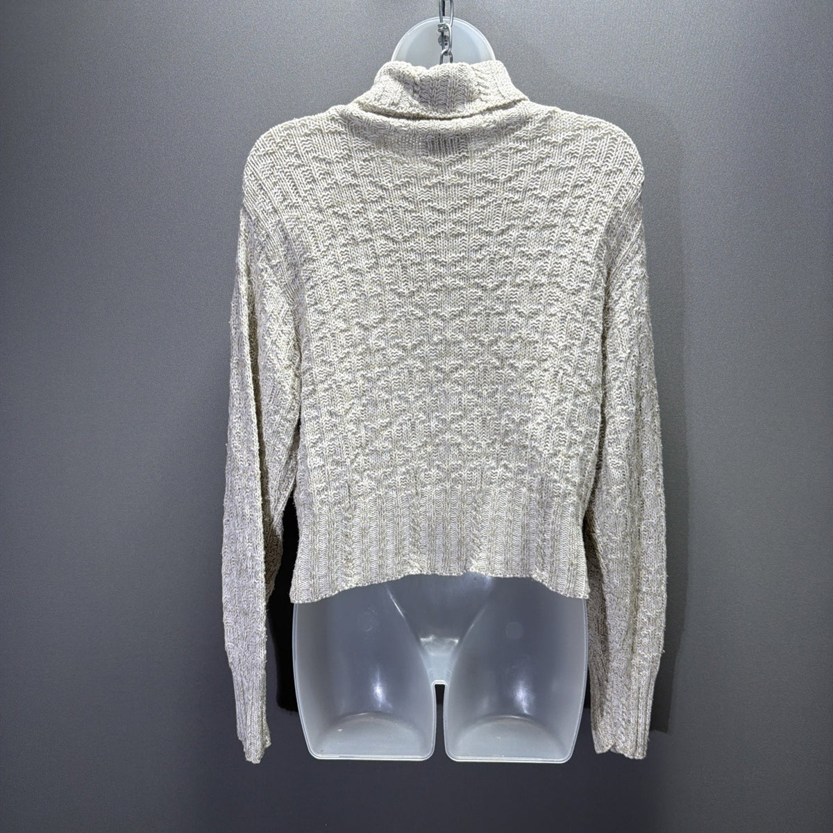 Vintage 80s 955 Originals Turtleneck Sweater Women's Small Preppy Cable Knit