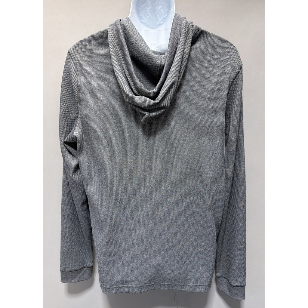 Under Armour Thermal Hoodie Mens Large Gray Loose Sweater Activewear
