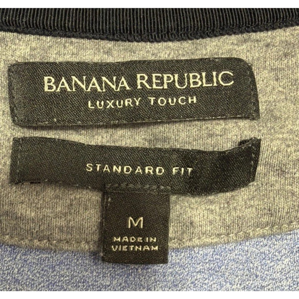 Banana Republic Standard Fit Luxury Touch Polo Shirt Mens Medium Cotton Preppy