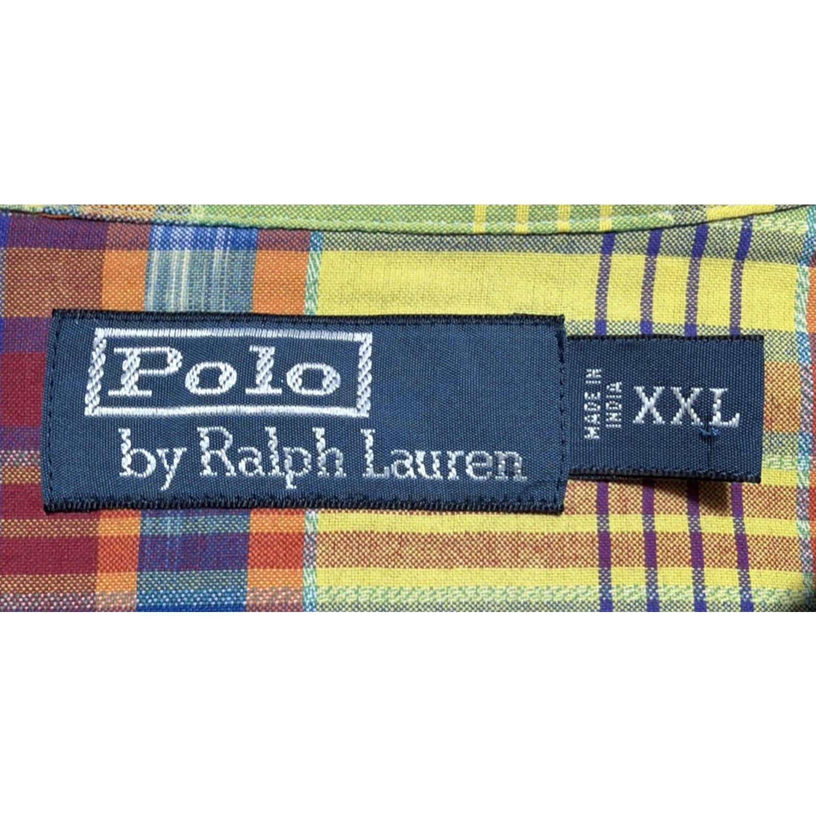 Vtg Polo Ralph Lauren Shirt Men XXL Western Pearl Snap Southwestern Madras