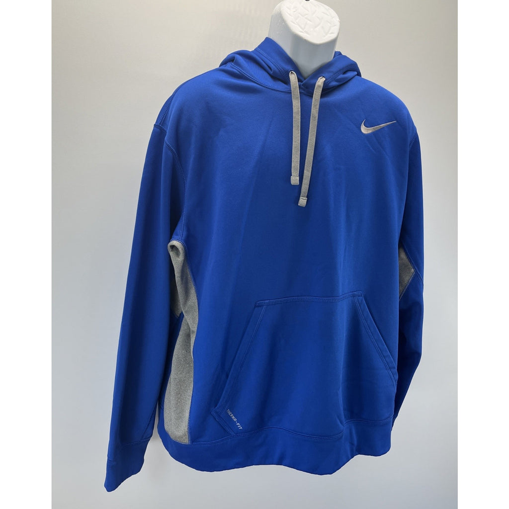 Nike Men's KO 3.0 Therma-Fit Hoodie Sweatshirt 650733-480 Blue Gray Sz XL