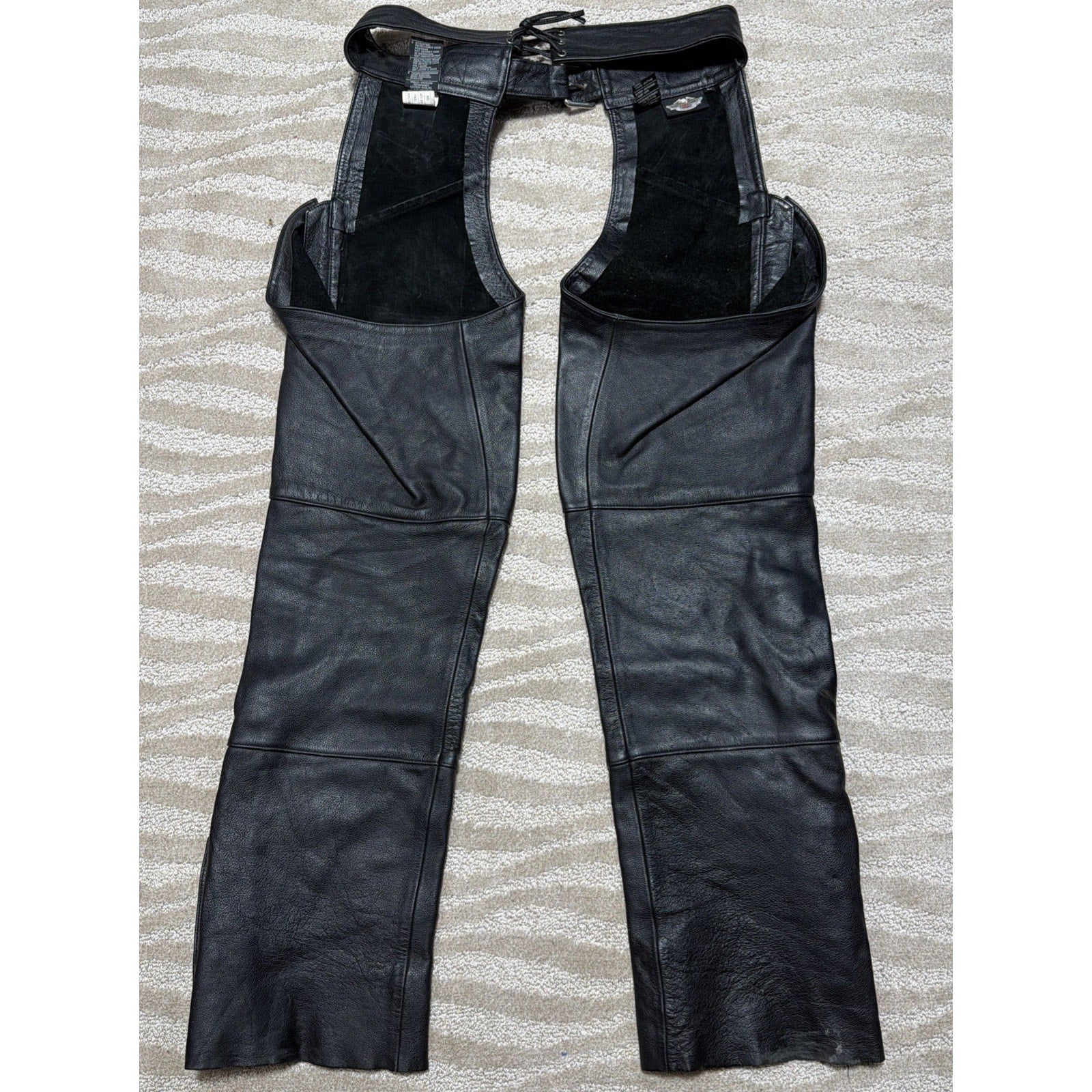 Genuine Leather Harley Davidson Chaps - Mens Large