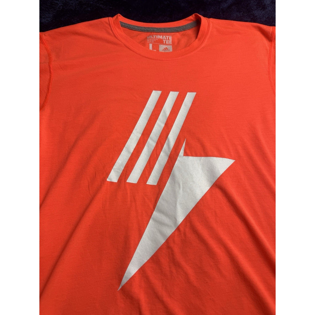 Adidas Ultimate Tee T-shirt Short Sleeve Orange 2012 Men’s Size Large Logo