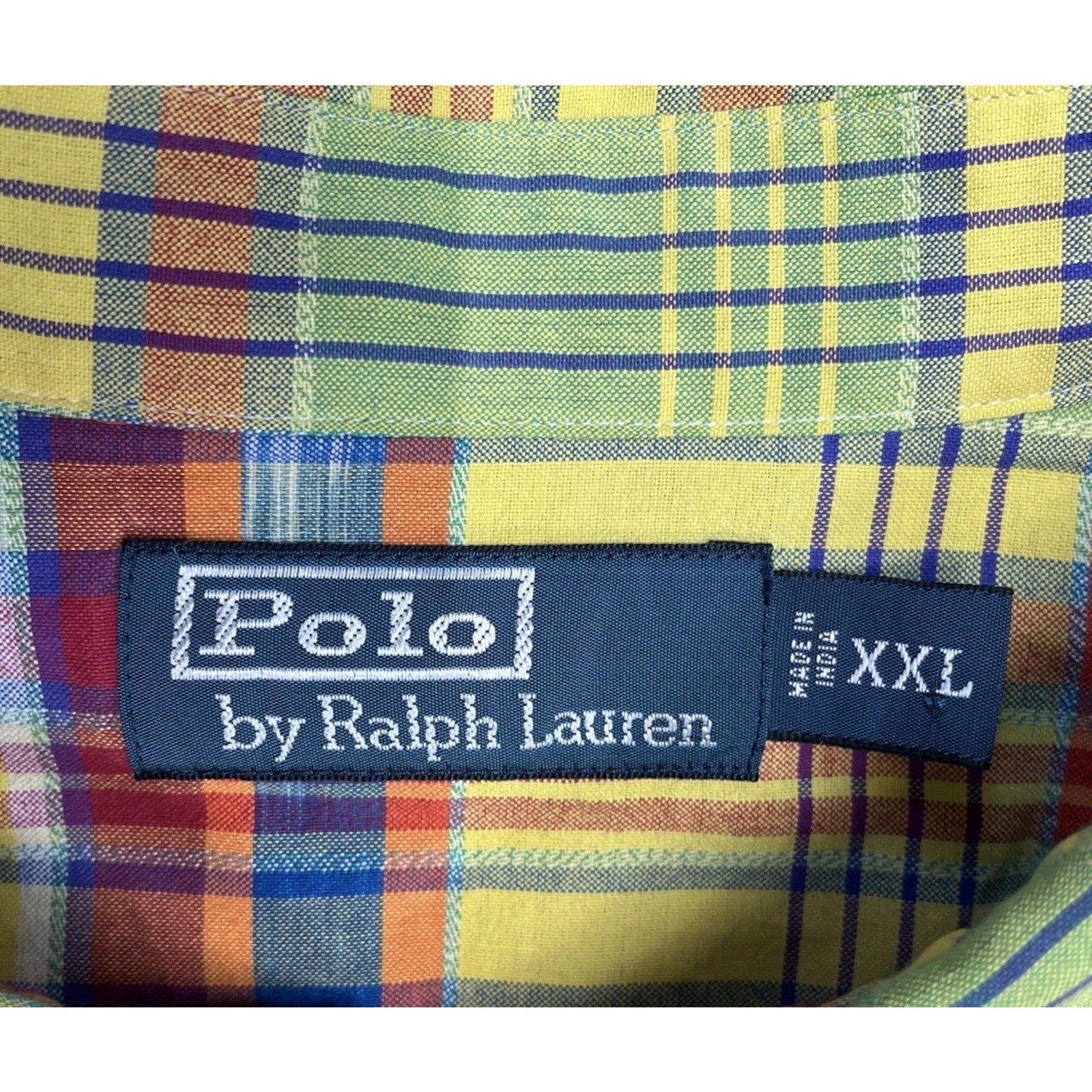 Vtg Polo Ralph Lauren Shirt Men XXL Western Pearl Snap Southwestern Colorful