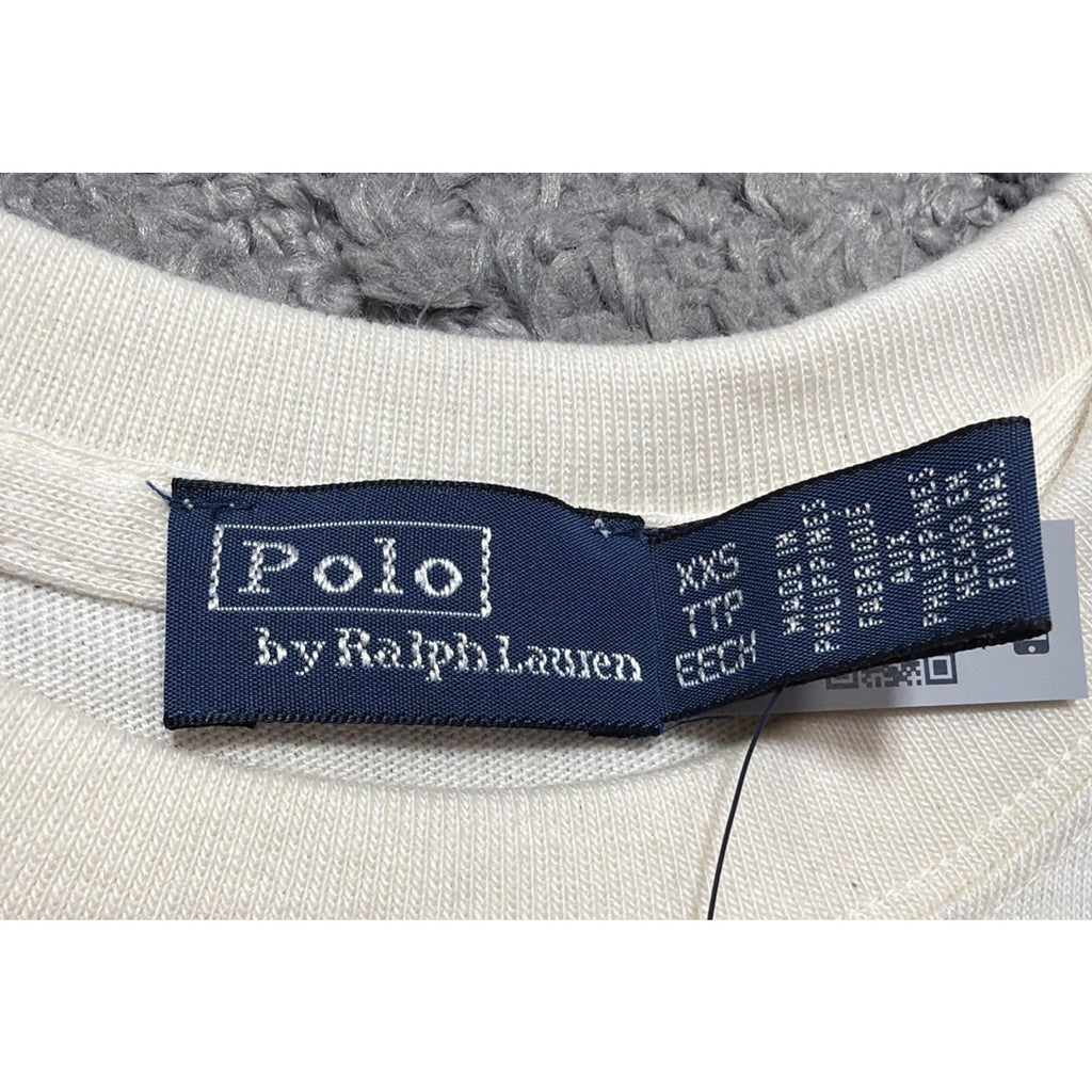 Polo Ralph Lauren Men's White Ivory Polo Bear Graphic Crew-Neck T-Shirt XXS New