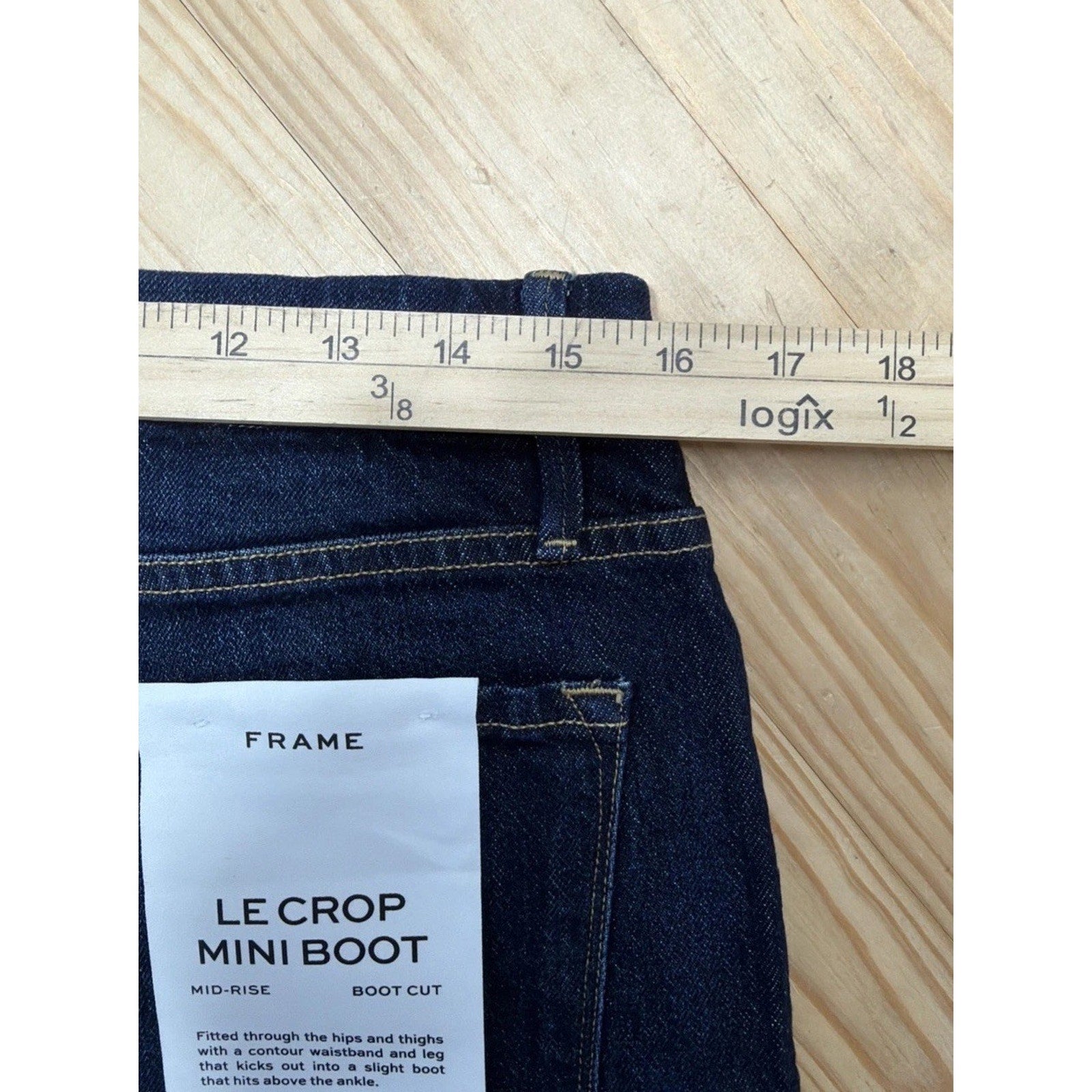 Frame Le Crop Mini Boot Denim Jeans Mid Rise Size 30