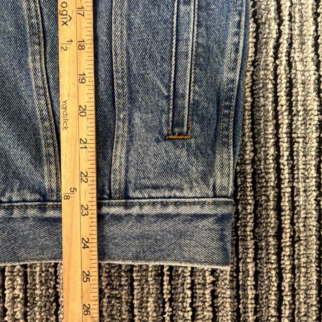 Vtg Levi Strauss Signature Men's Size S Blue Denim Trucker Jacket Classic Button