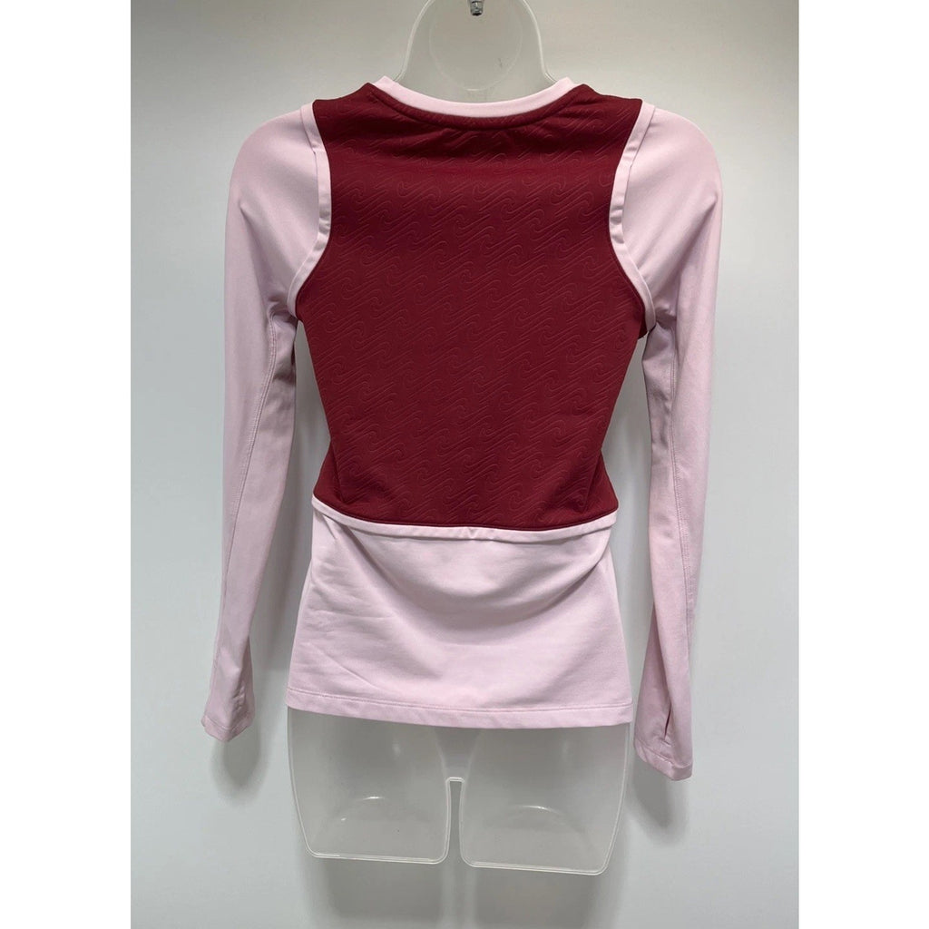 Nike Pro Girls Dri-Fit Training Top Long Sleeve Youth Size L Red Pink