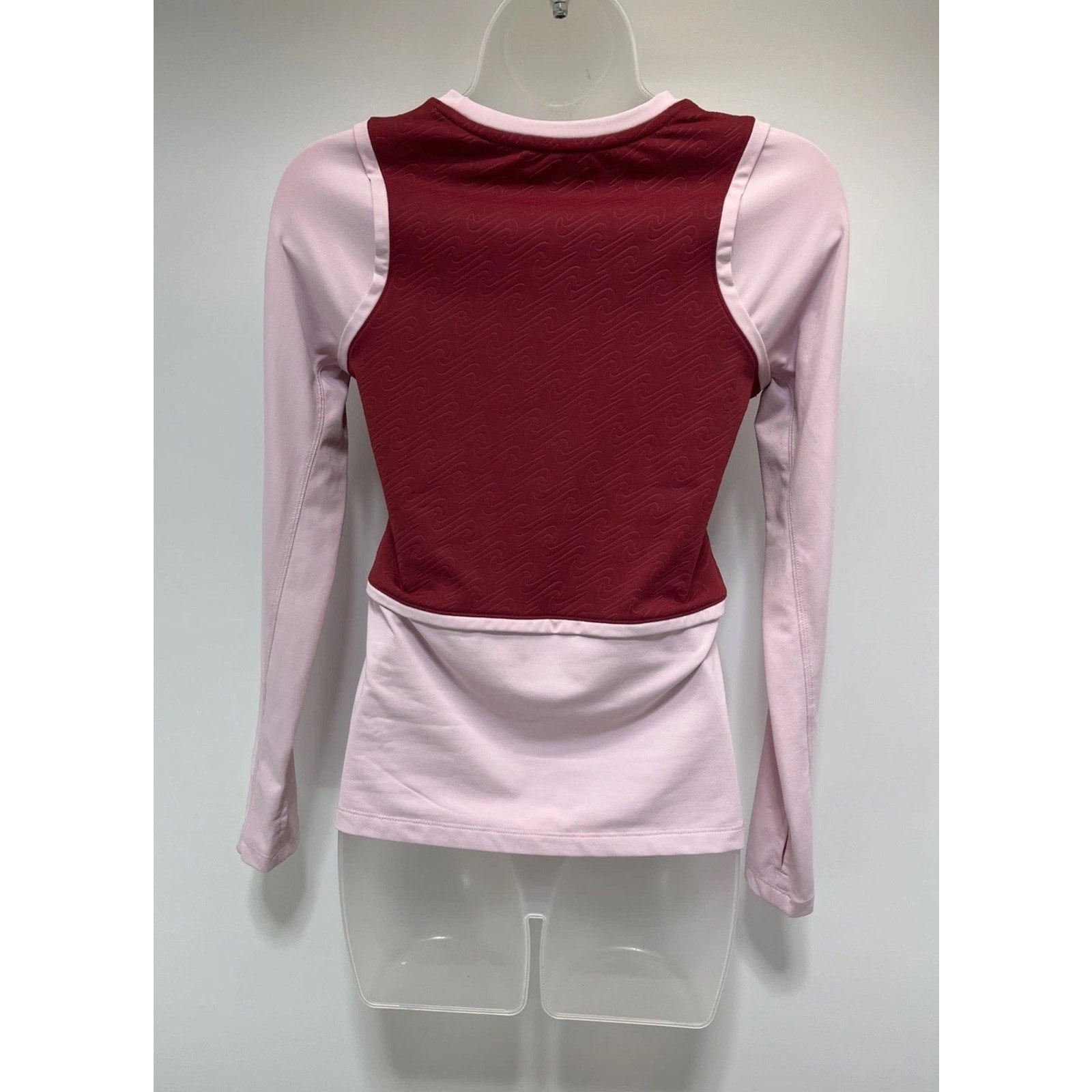 Nike Pro Girls Dri-Fit Training Top Long Sleeve Youth Size L Red Pink