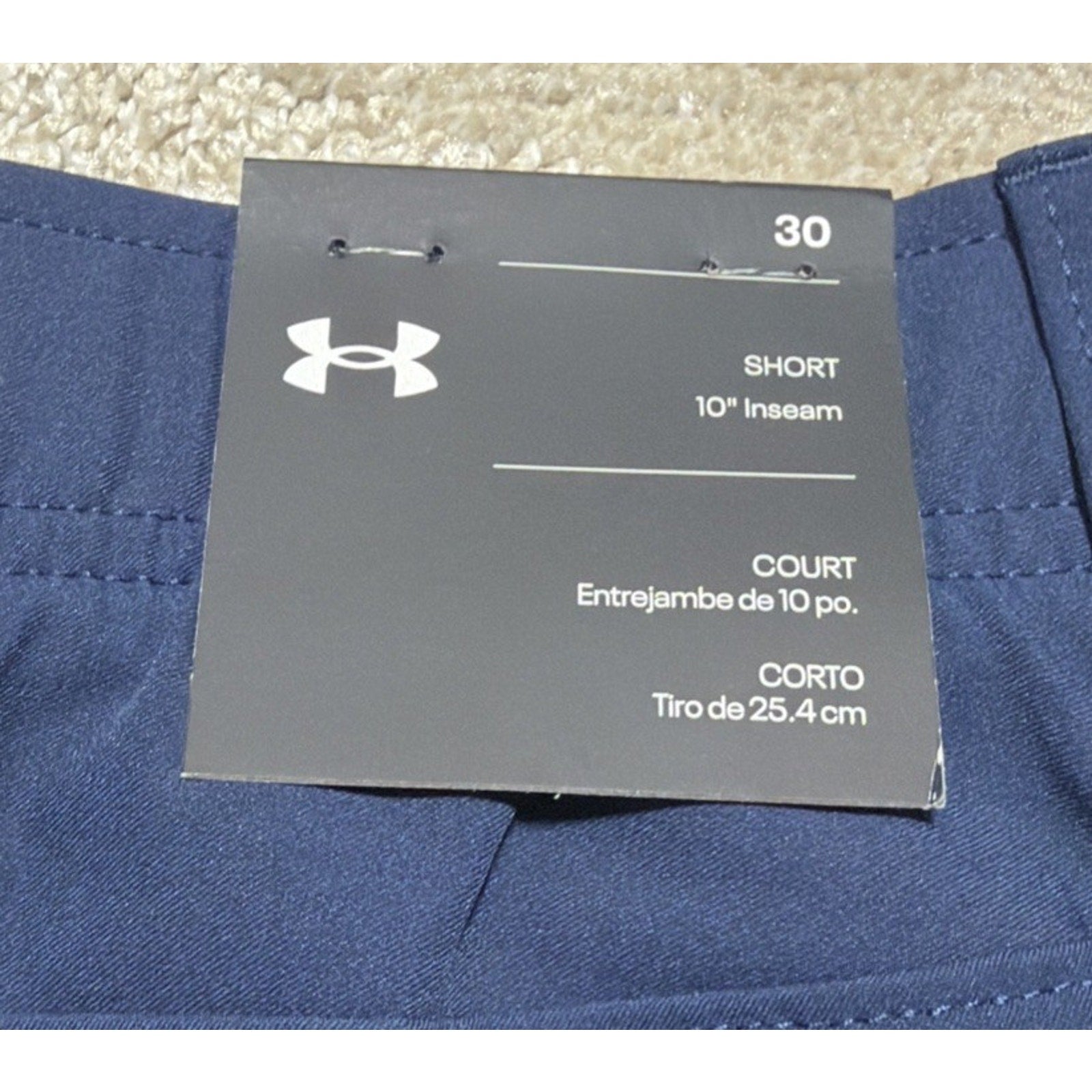 Under Armour Golf Shorts Mens 30 Blue UA Drive Performance 10" Inseam 1364409