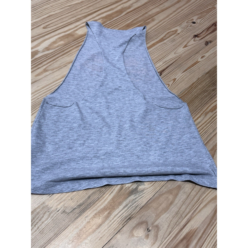 Fox Racing Tank Top Tee T-Shirt Gray Orange Fox Men’s Size Small