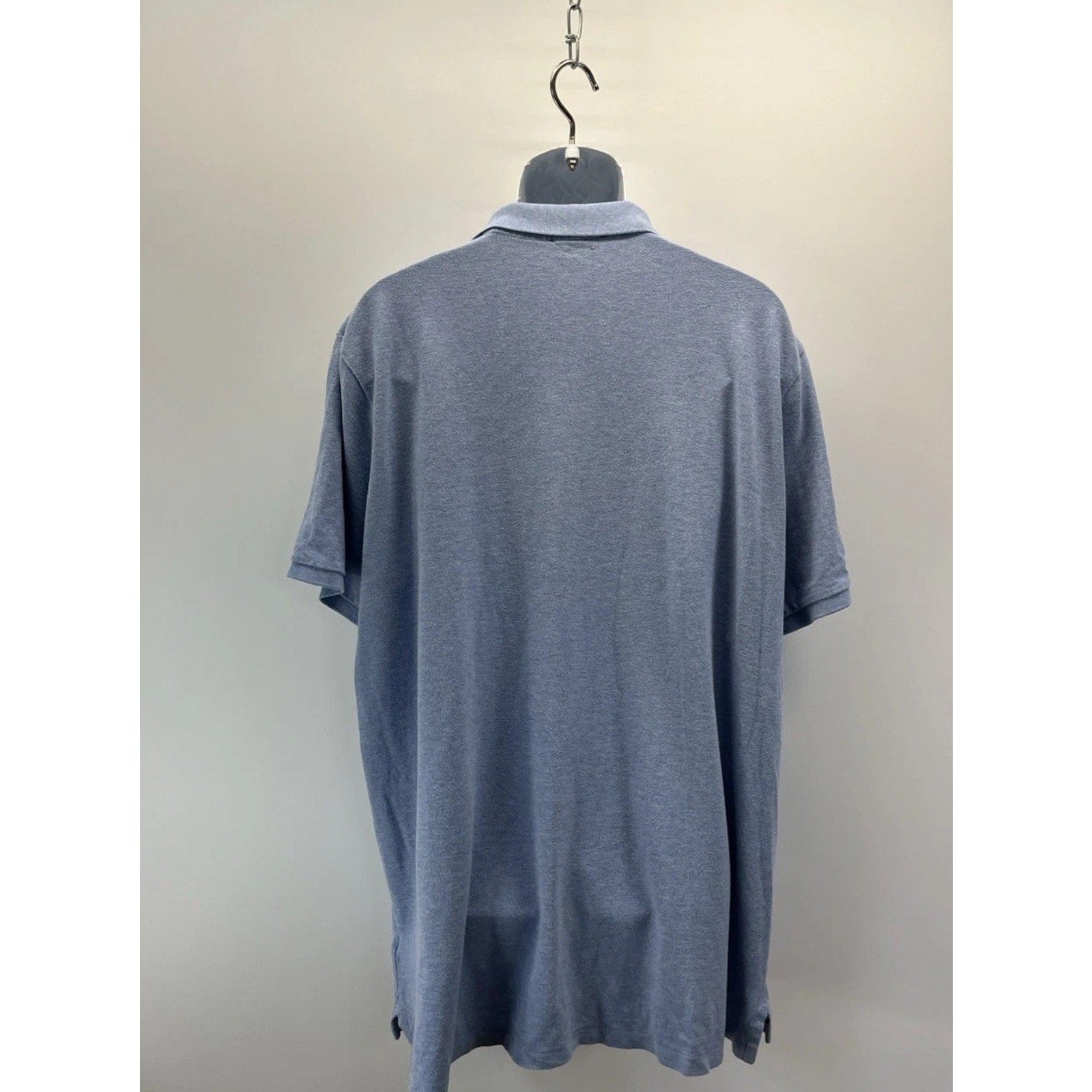 Polo Ralph Lauren Men's Short Sleeve Polo Shirt 2XL Blue Cotton Blue Pony