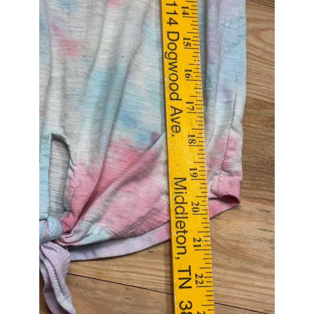 Old Navy Girl’s Short Sleeve Tie Dye One In A Melon Waist Tied T-shirt