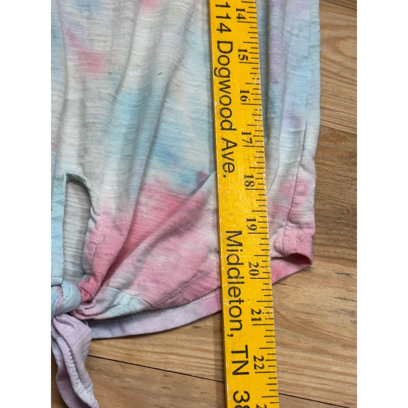 Old Navy Girl’s Short Sleeve Tie Dye One In A Melon Waist Tied T-shirt