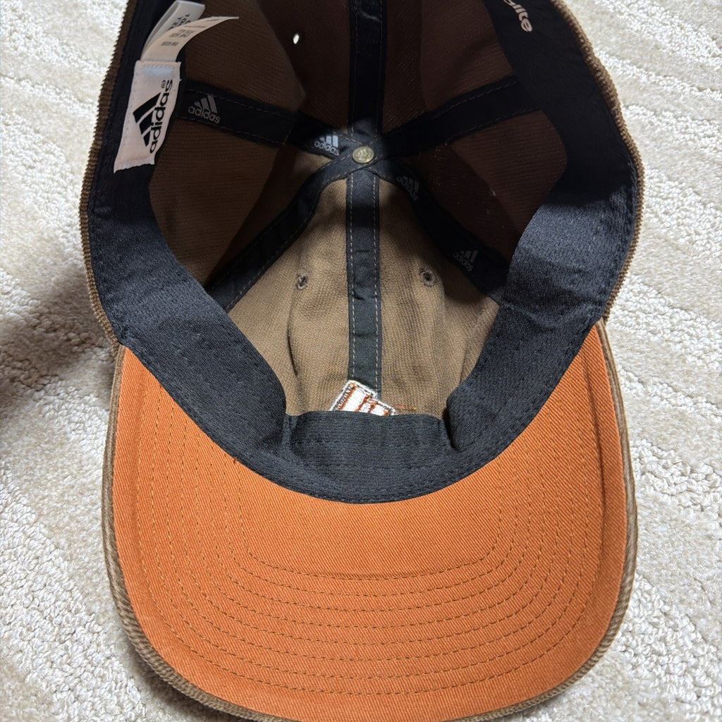 Adidas Hat Cap Strap Back Adult One Size Brown Corduroy Climalite 2015