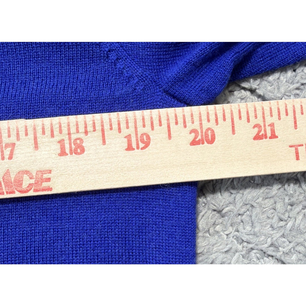 Polo Ralph Lauren V-Neck 100% Italian Wool Sweater Pullover Flaw