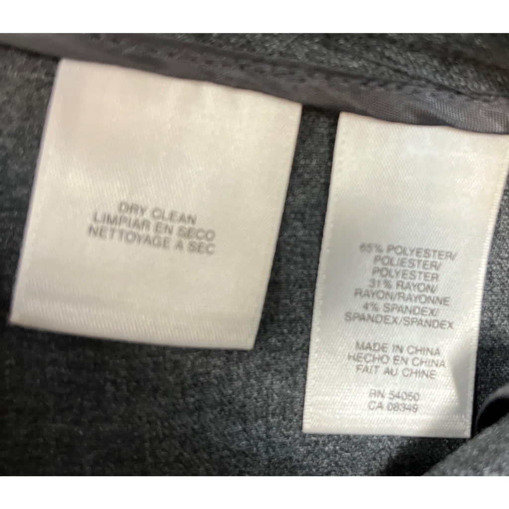 Women’s Jones New York Collection Stretch Gray Straight Dress Pants Size 14