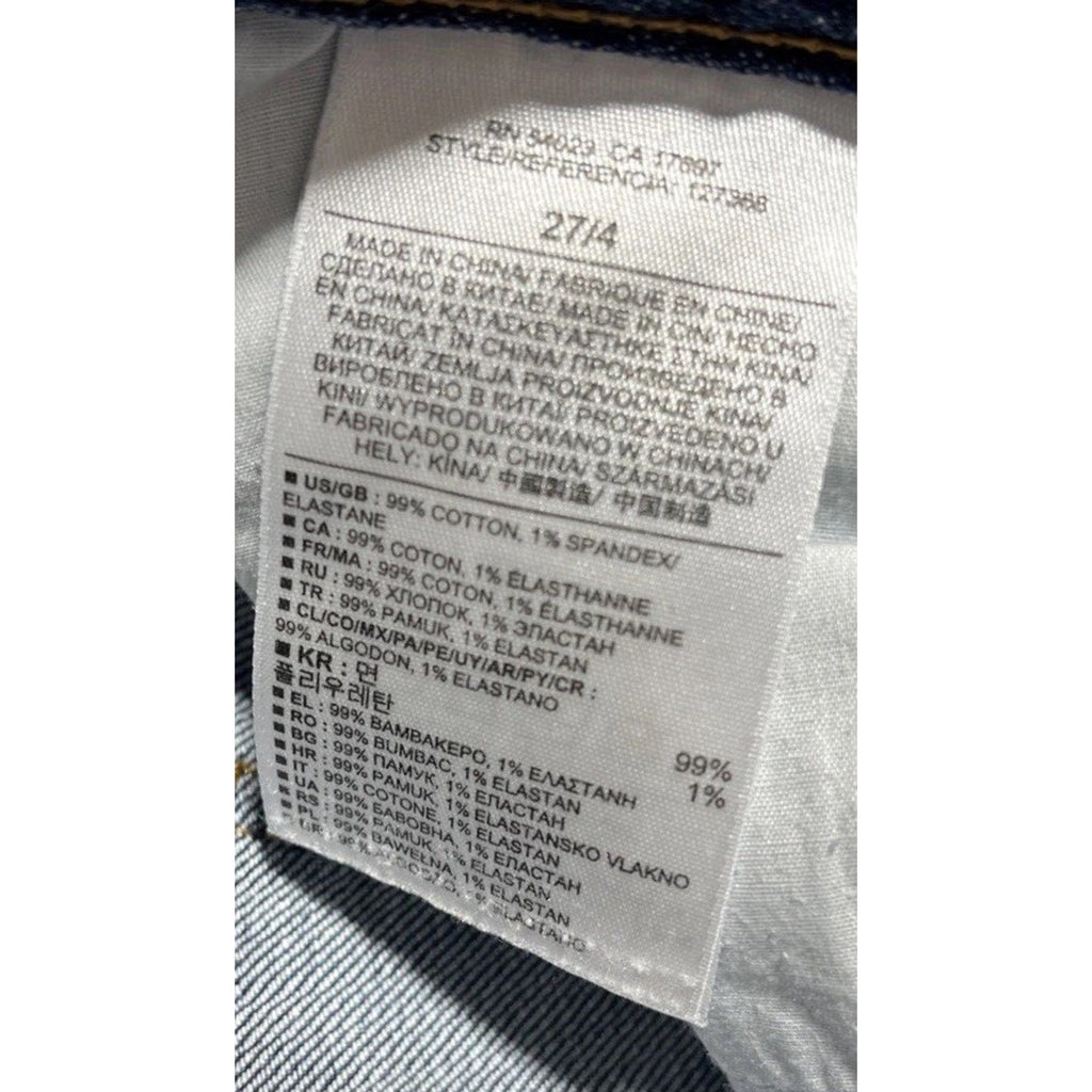 Banana Republic Jeans Women's 27/4 Blue Straight Leg Low Rise Stretch Denim