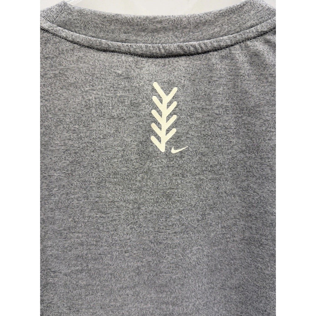 Nike Women's LARGE Breathe Women's Long-Sleeve Softball Top in Gray